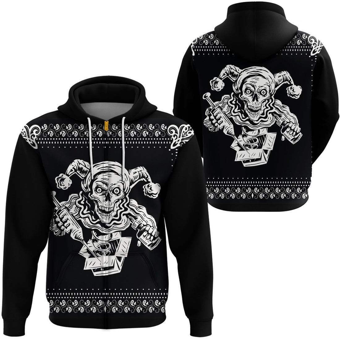 Paisley Bandana Pattern Joker Hoodie RLT13