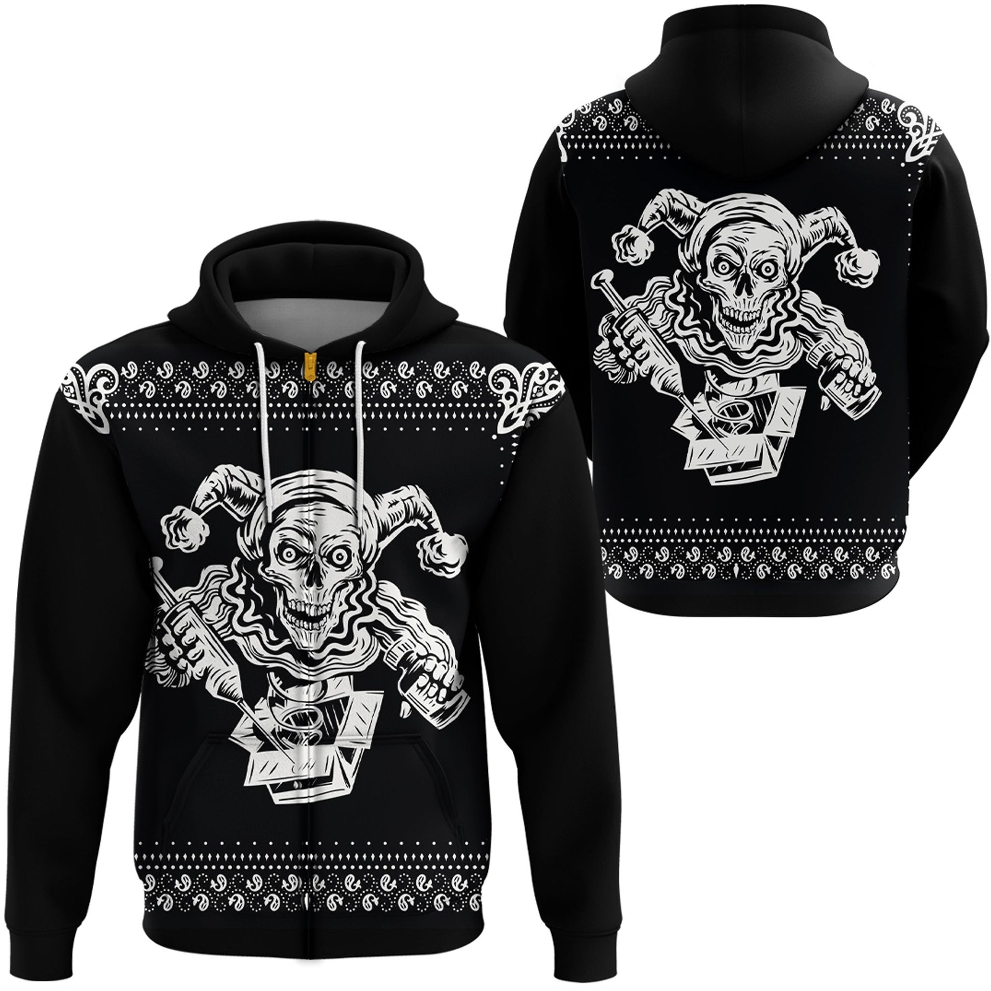 Paisley Bandana Pattern Joker Hoodie RLT13