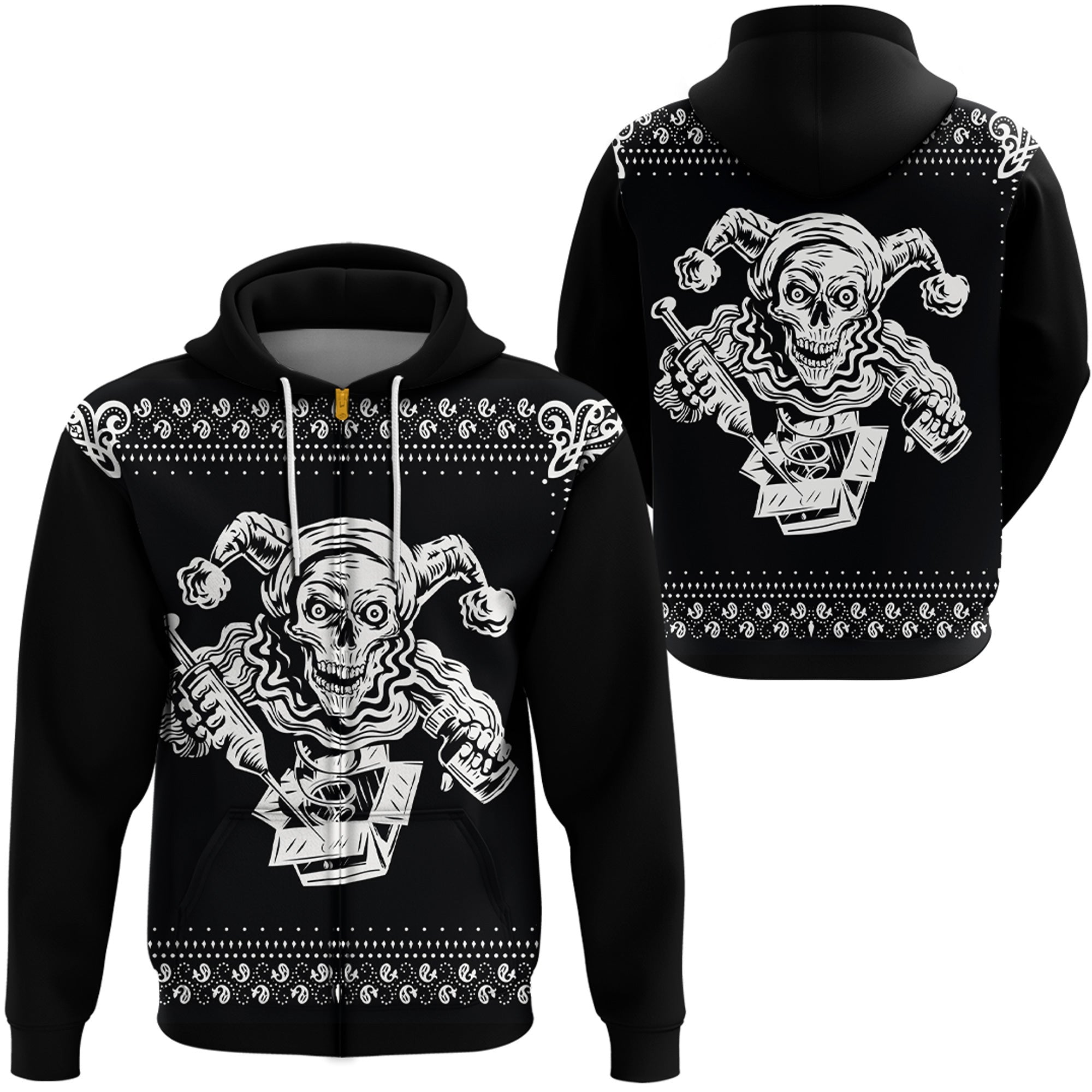Paisley Bandana Pattern Joker Hoodie RLT13