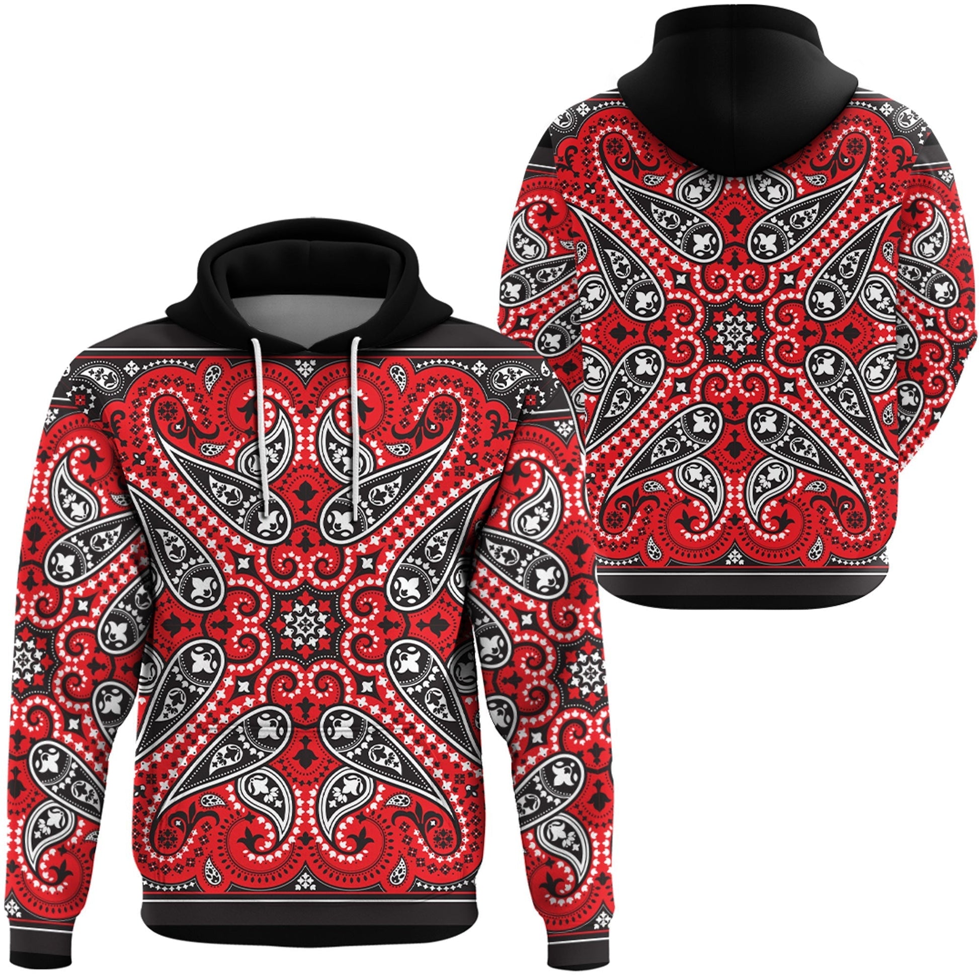 Paisley Bandana Hoodie Pattern Seamless Ver.121 RLT13