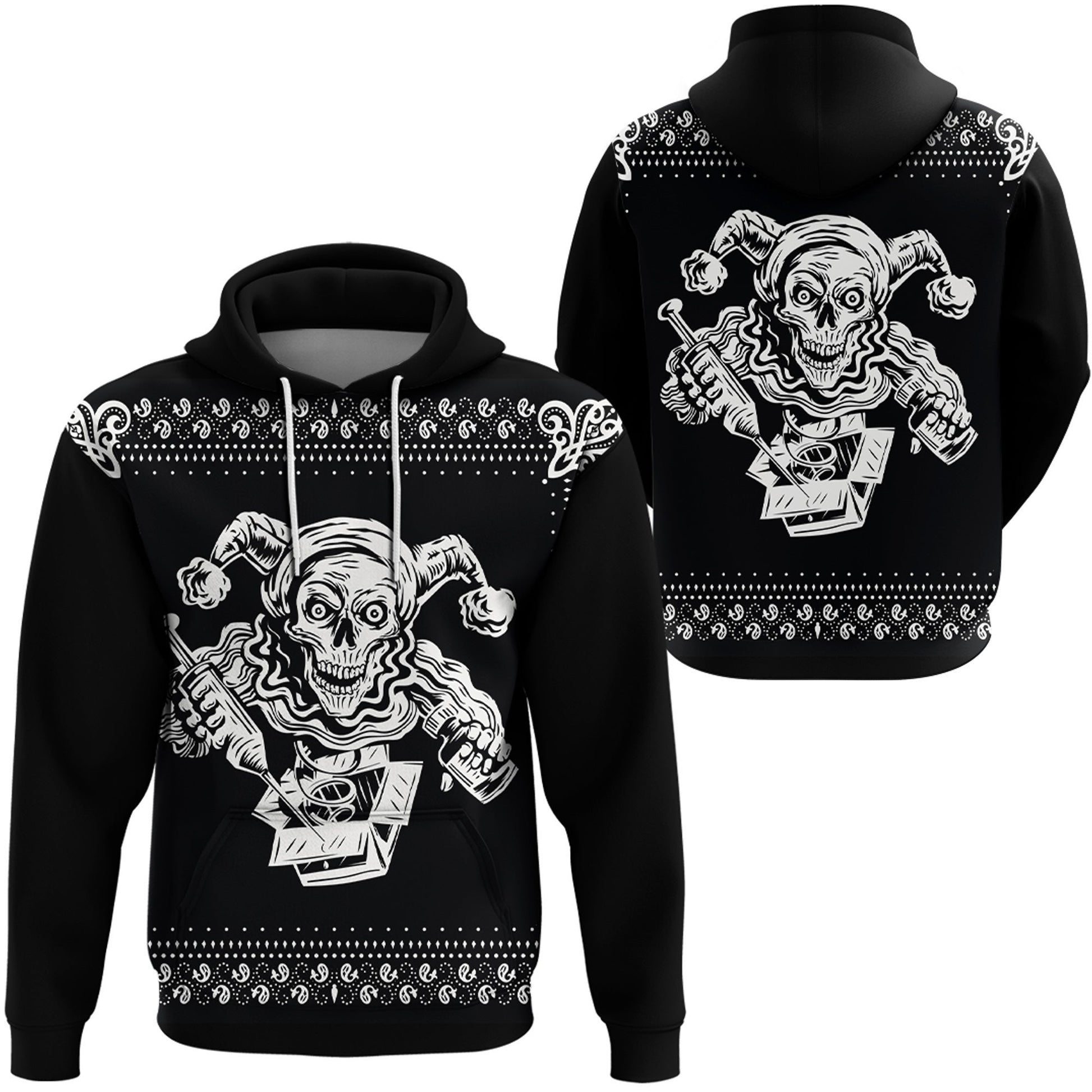 Paisley Bandana Pattern Joker Hoodie RLT13