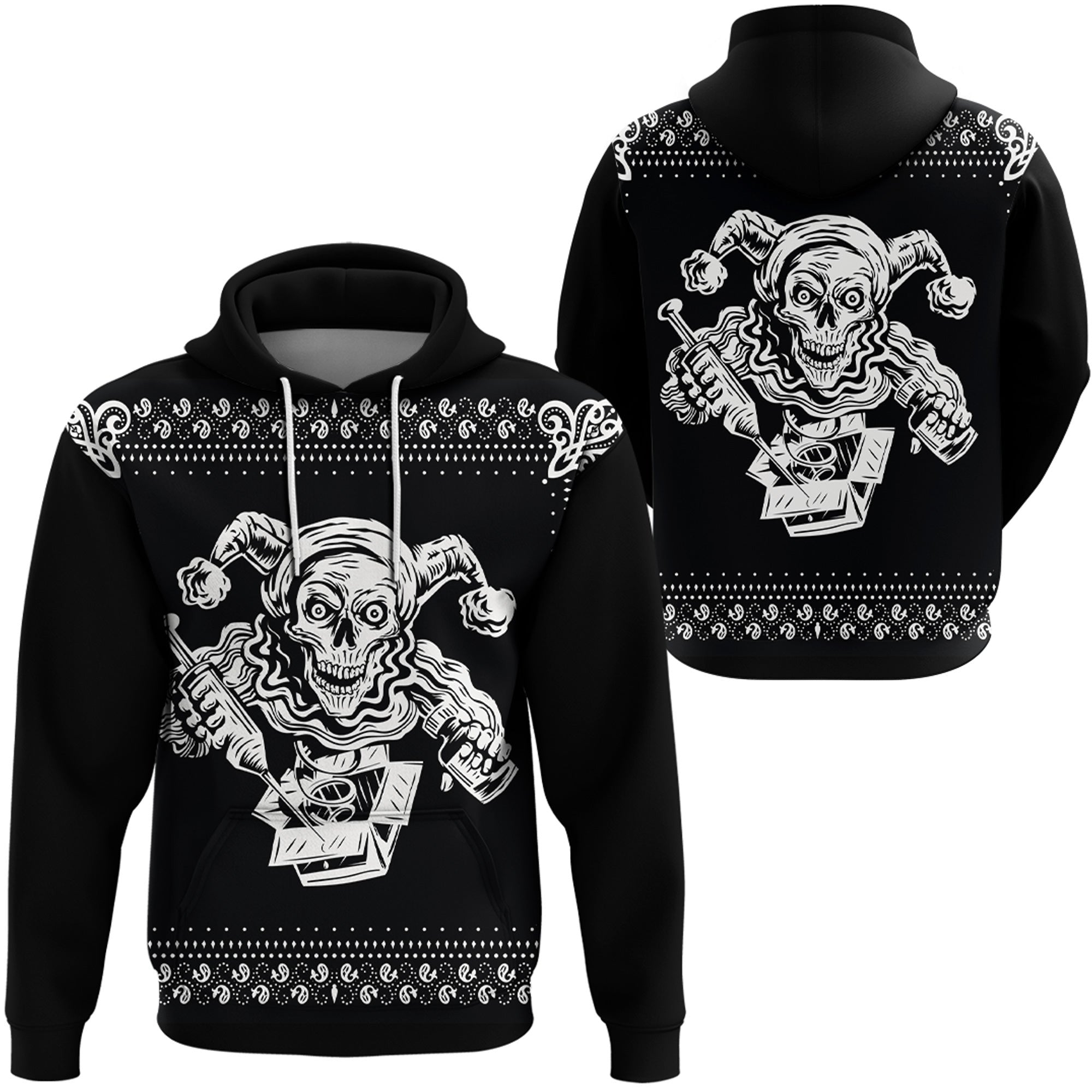 Paisley Bandana Pattern Joker Hoodie RLT13