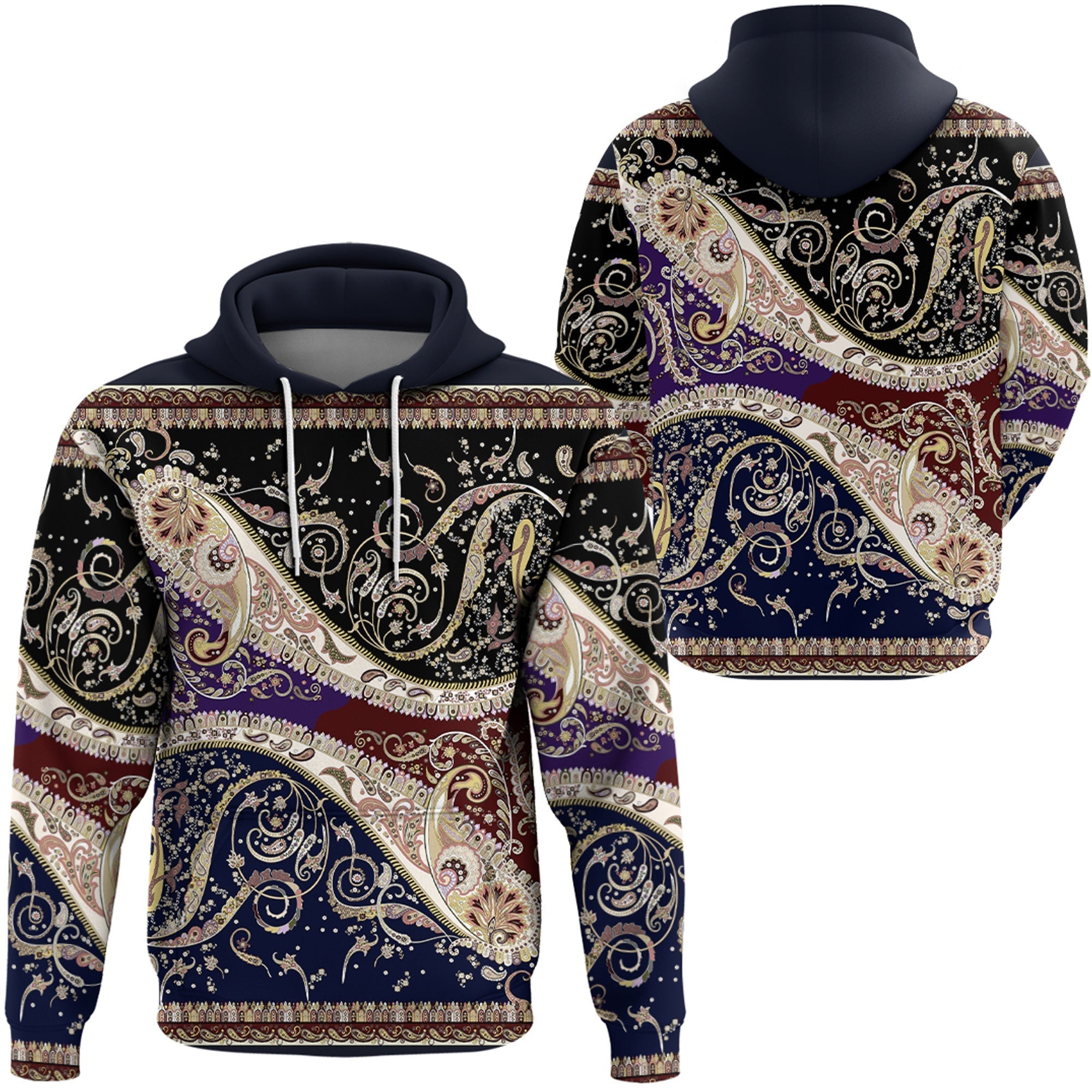 Paisley Bandana Hoodie Pattern Seamless Ver.113 RLT13