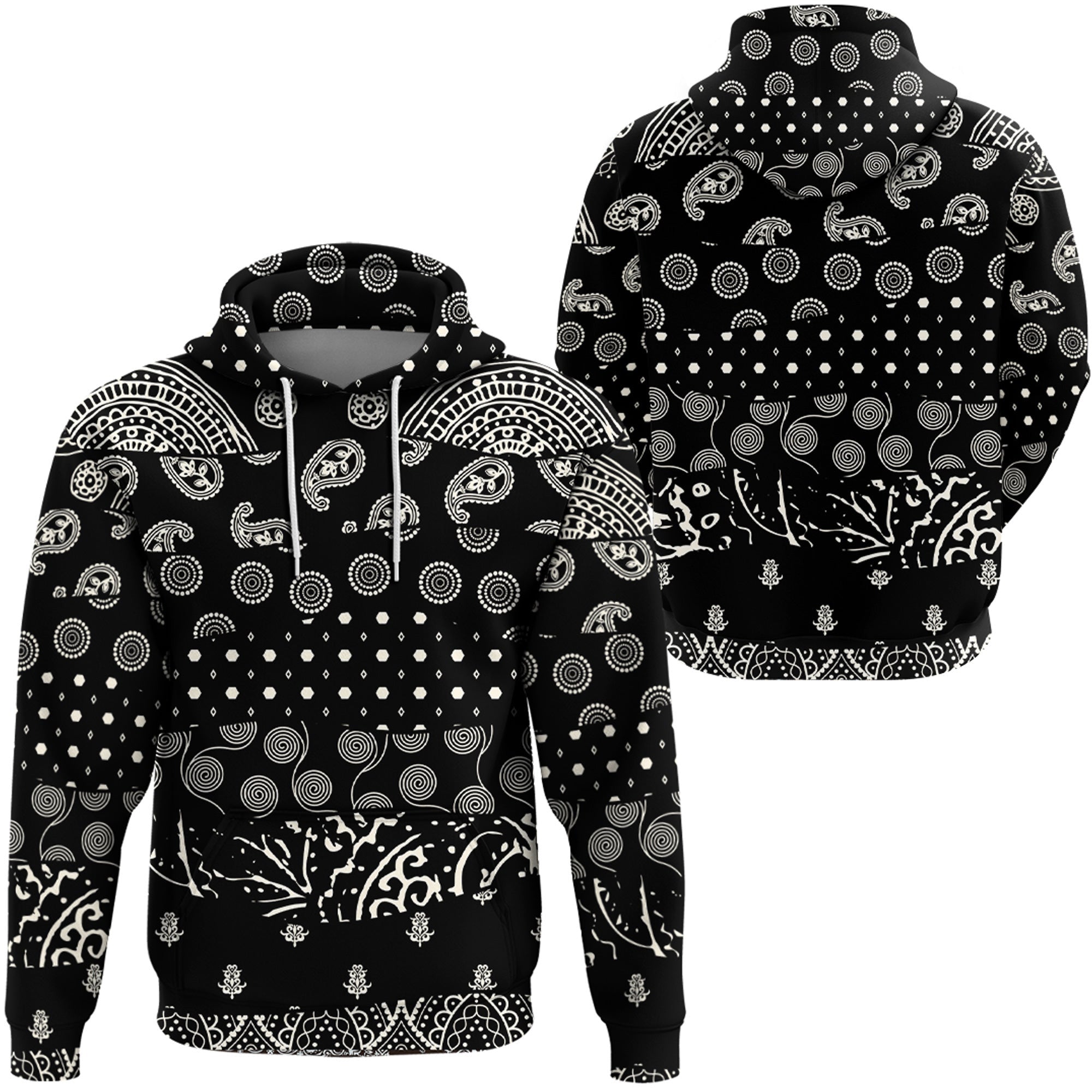 Paisley Bandana Hoodie Pattern Seamless Ver.123 RLT13