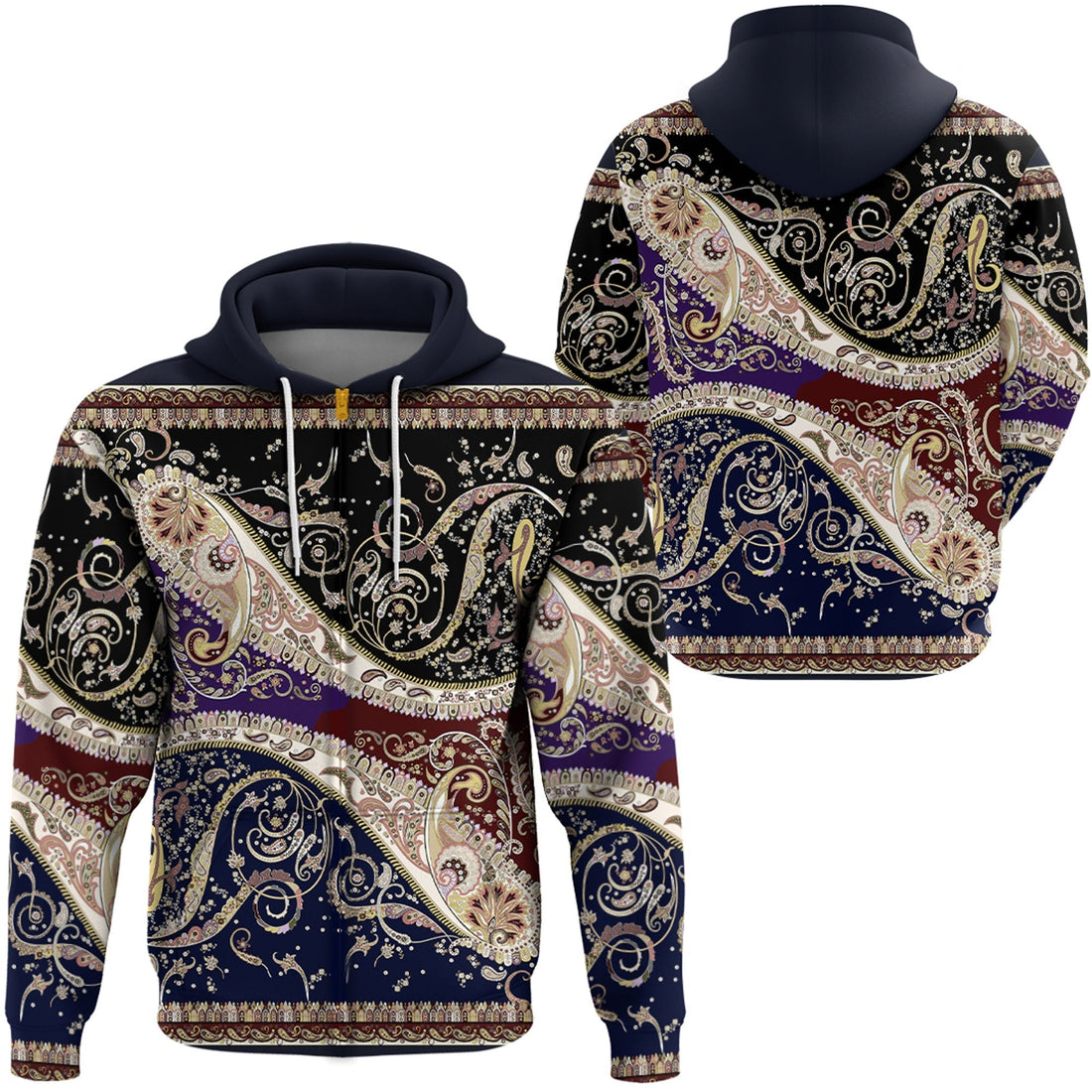 Paisley Bandana Hoodie Pattern Seamless Ver.113 RLT13