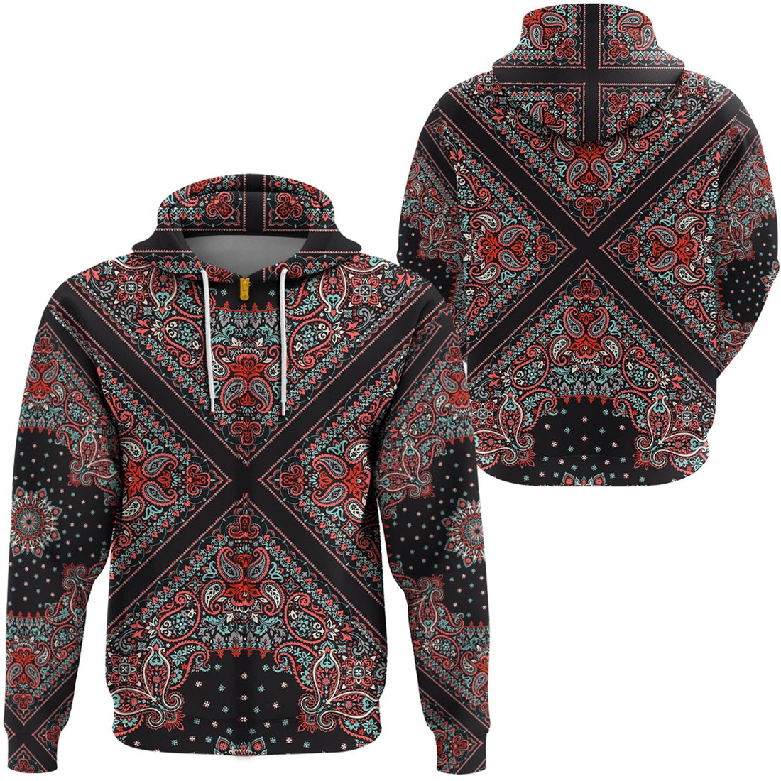 Paisley Bandana Hoodie Pattern Seamless Ver.103 RLT13
