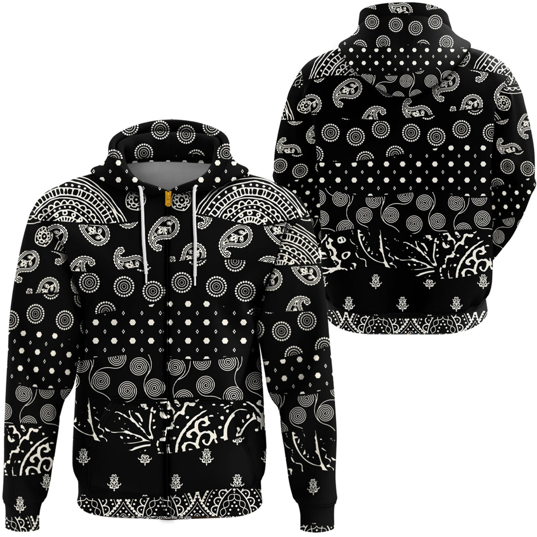 Paisley Bandana Hoodie Pattern Seamless Ver.123 RLT13