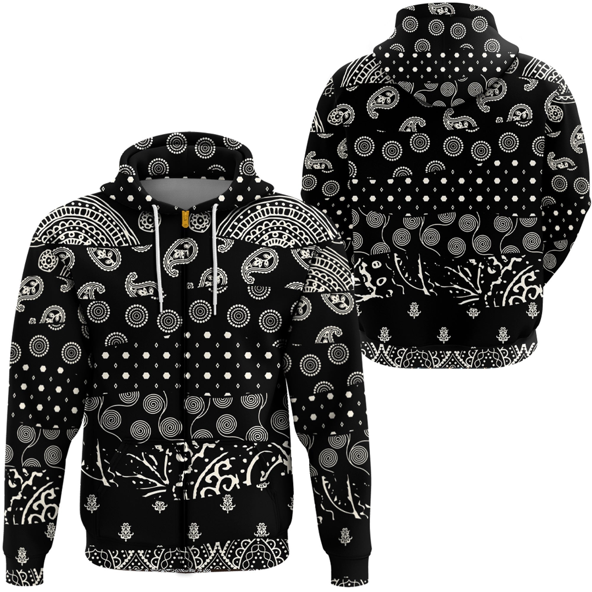 Paisley Bandana Hoodie Pattern Seamless Ver.123 RLT13
