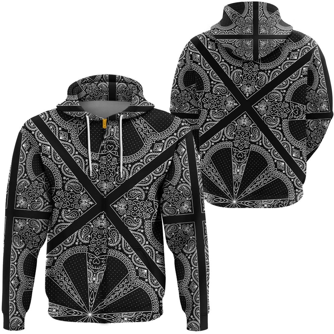 Paisley Bandana Hoodie Pattern Seamless Ver.106 RLT13