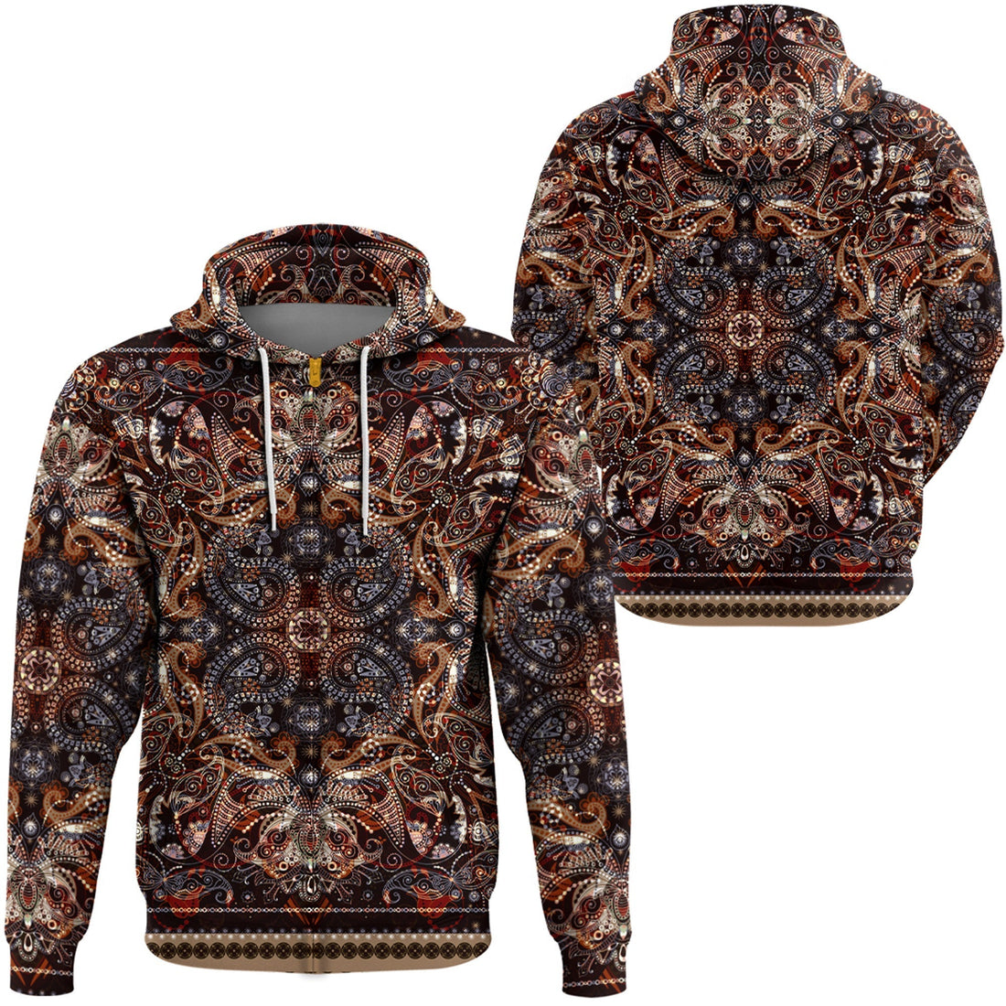 Paisley Bandana Hoodie Pattern Seamless Ver.128 RLT13