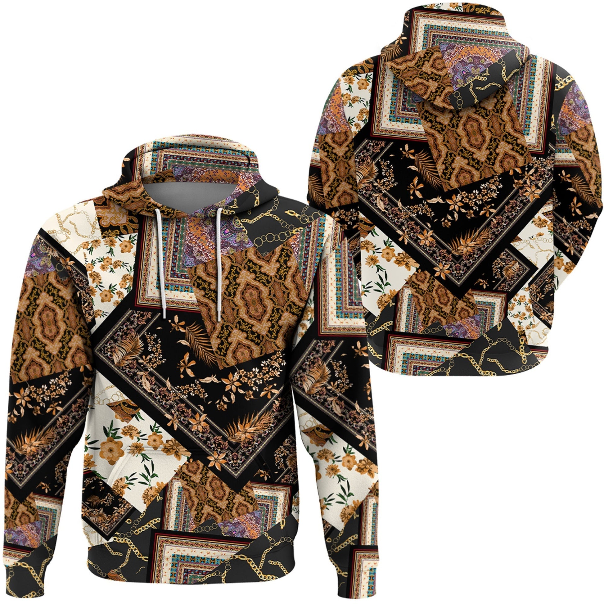 Paisley Bandana Hoodie Pattern Seamless Ver.116 RLT13