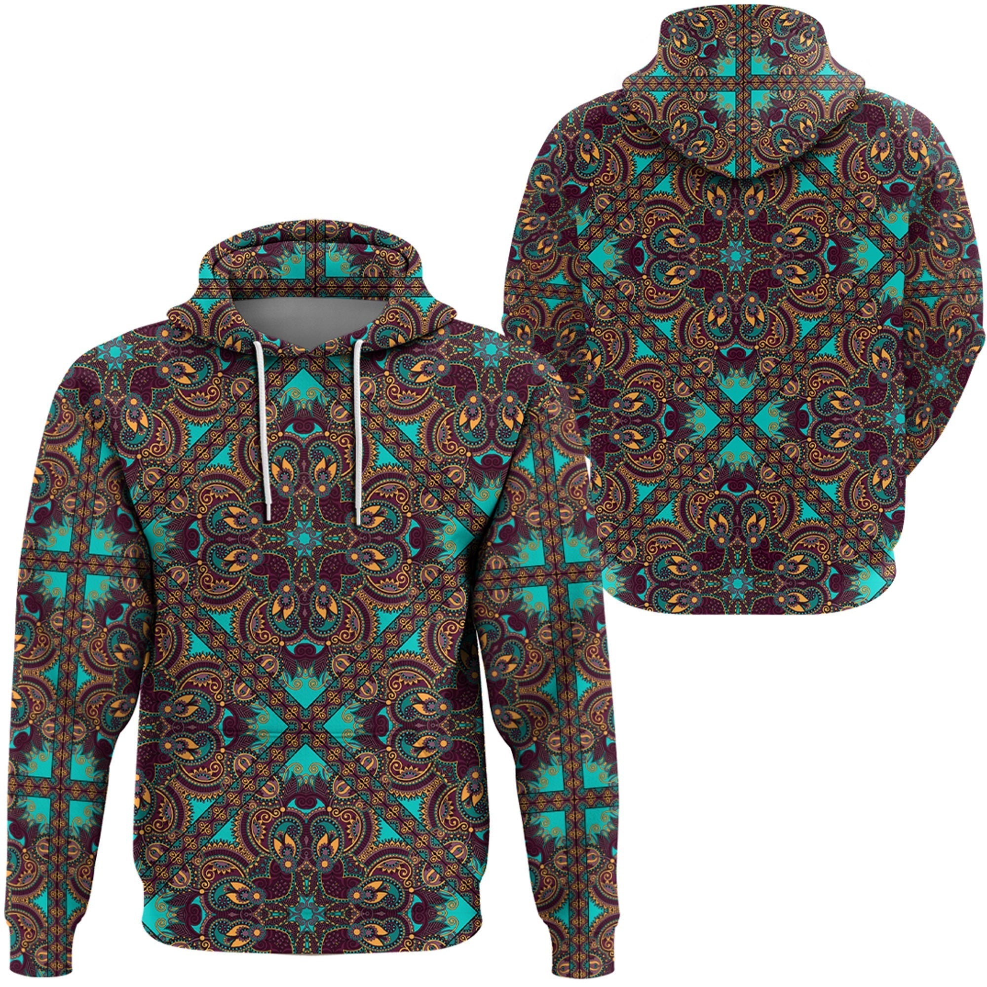 Paisley Bandana Hoodie Pattern Seamless Ver.81 RLT13