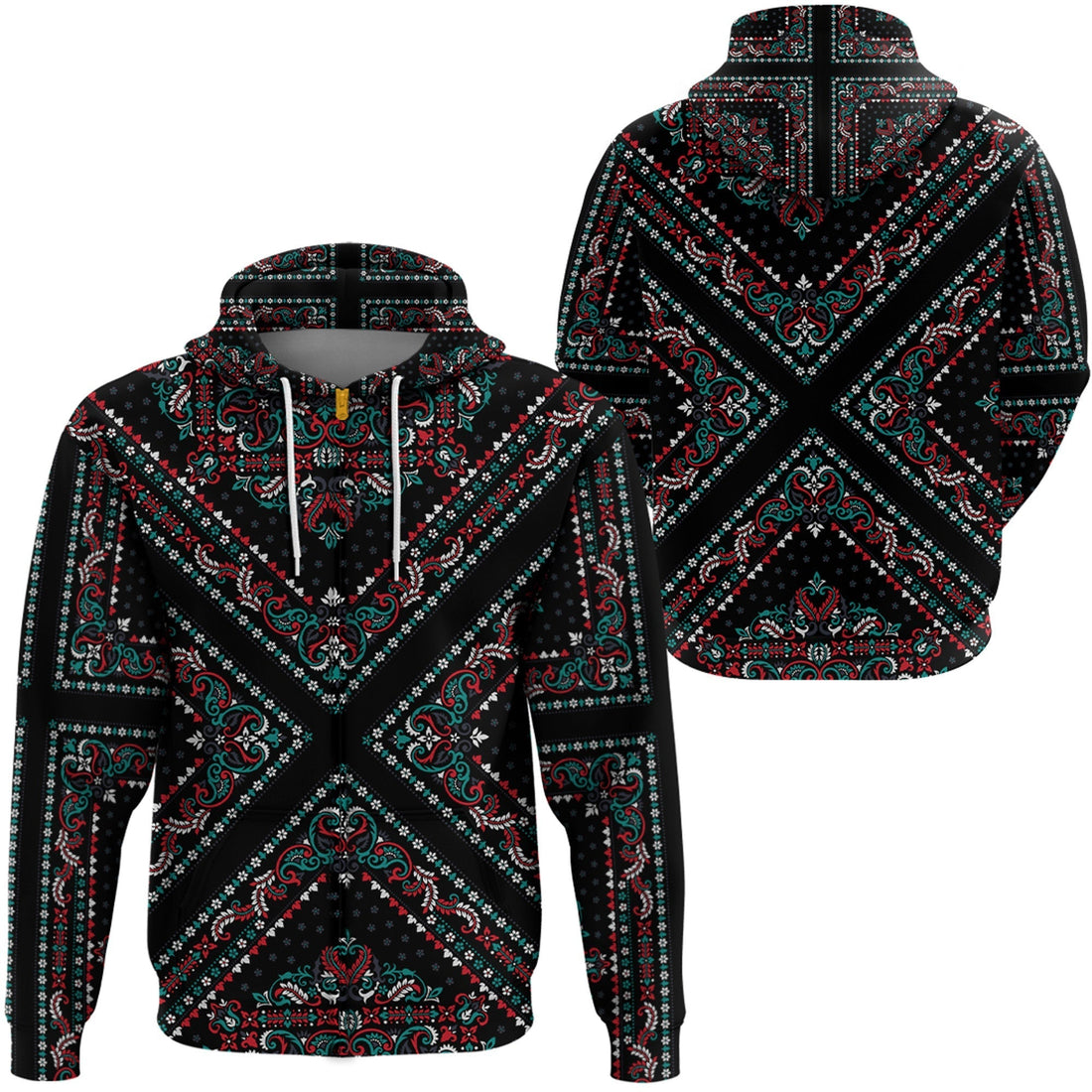Paisley Bandana Hoodie Pattern Seamless Ver.86 RLT13