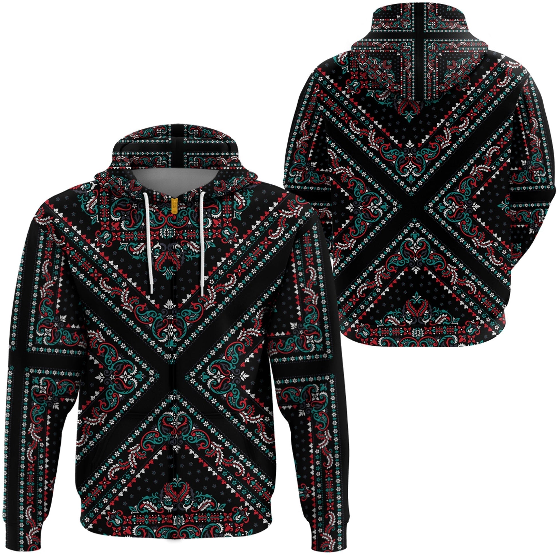 Paisley Bandana Hoodie Pattern Seamless Ver.86 RLT13