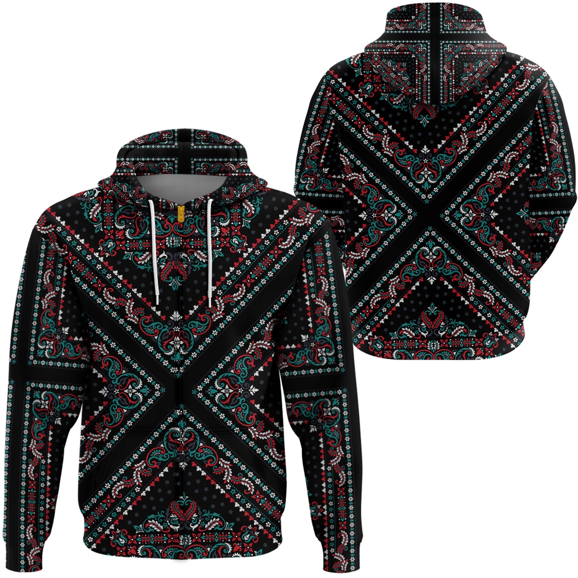 Paisley Bandana Hoodie Pattern Seamless Ver.86 RLT13