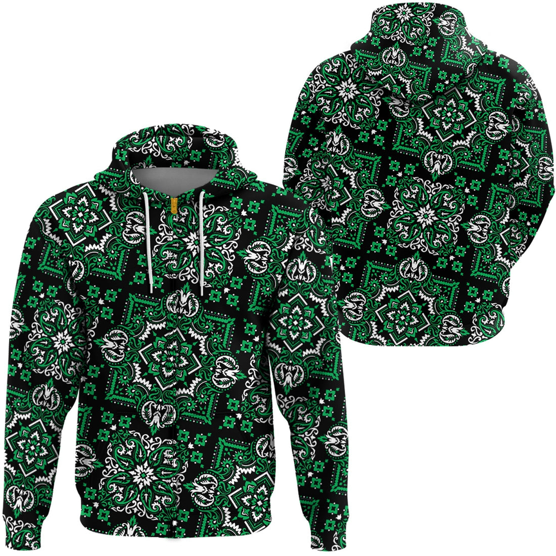 Paisley Bandana Hoodie Pattern Seamless Ver.87 RLT13