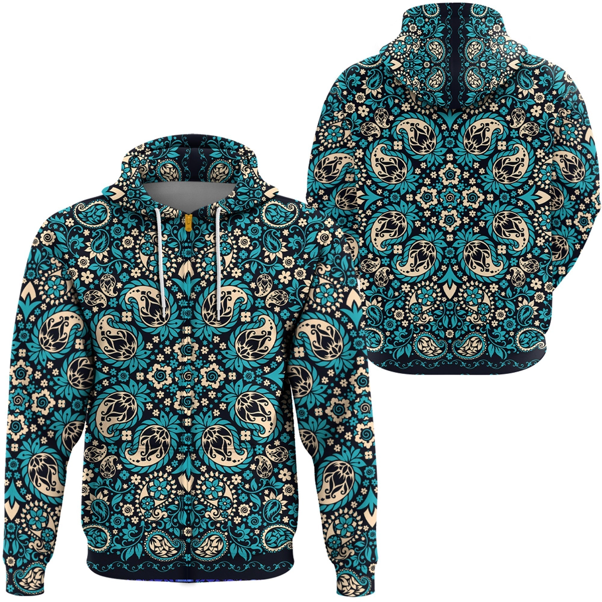 Paisley Bandana Hoodie Pattern Seamless Ver.83 RLT13