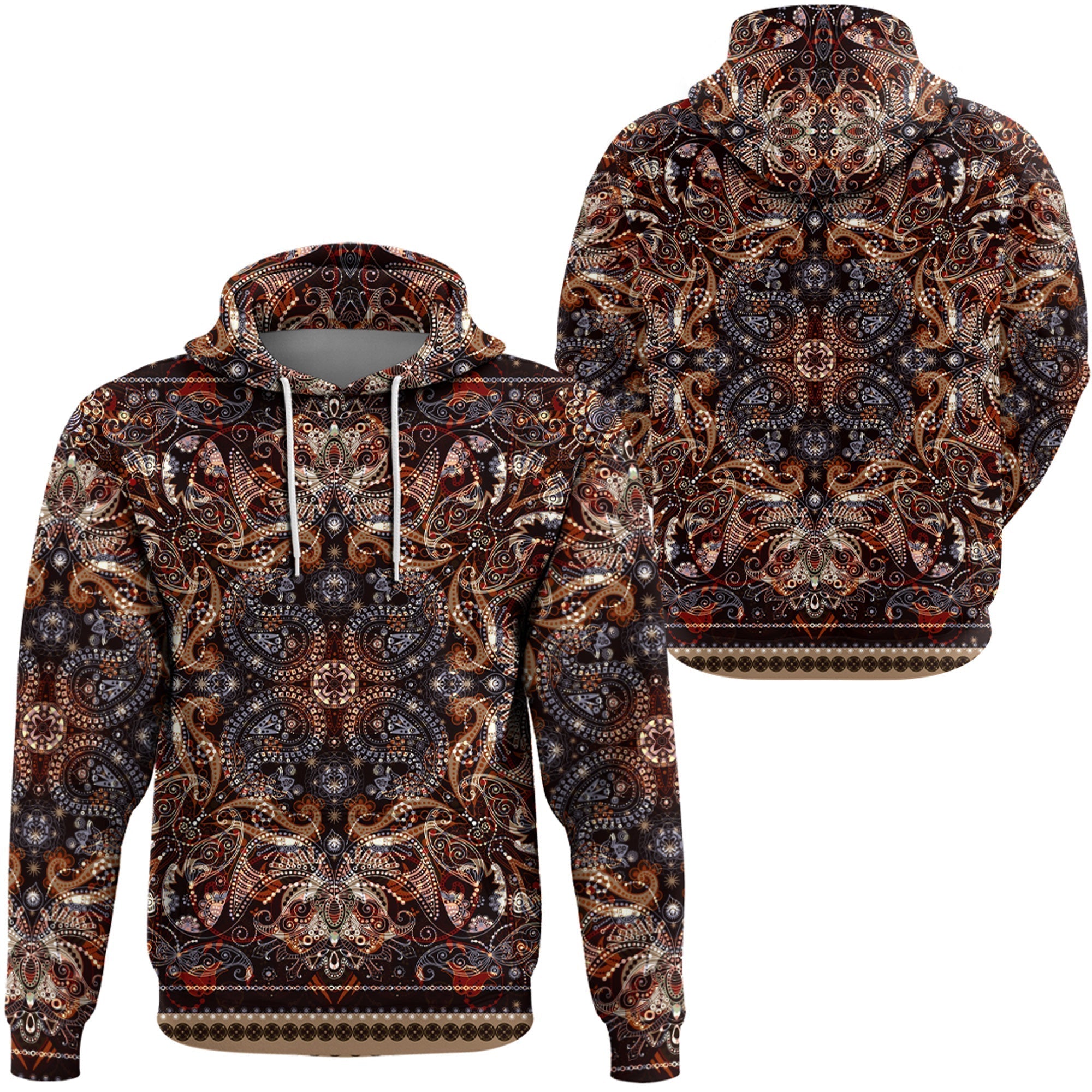Paisley Bandana Hoodie Pattern Seamless Ver.128 RLT13