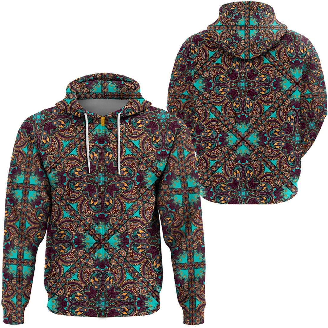 Paisley Bandana Hoodie Pattern Seamless Ver.81 RLT13
