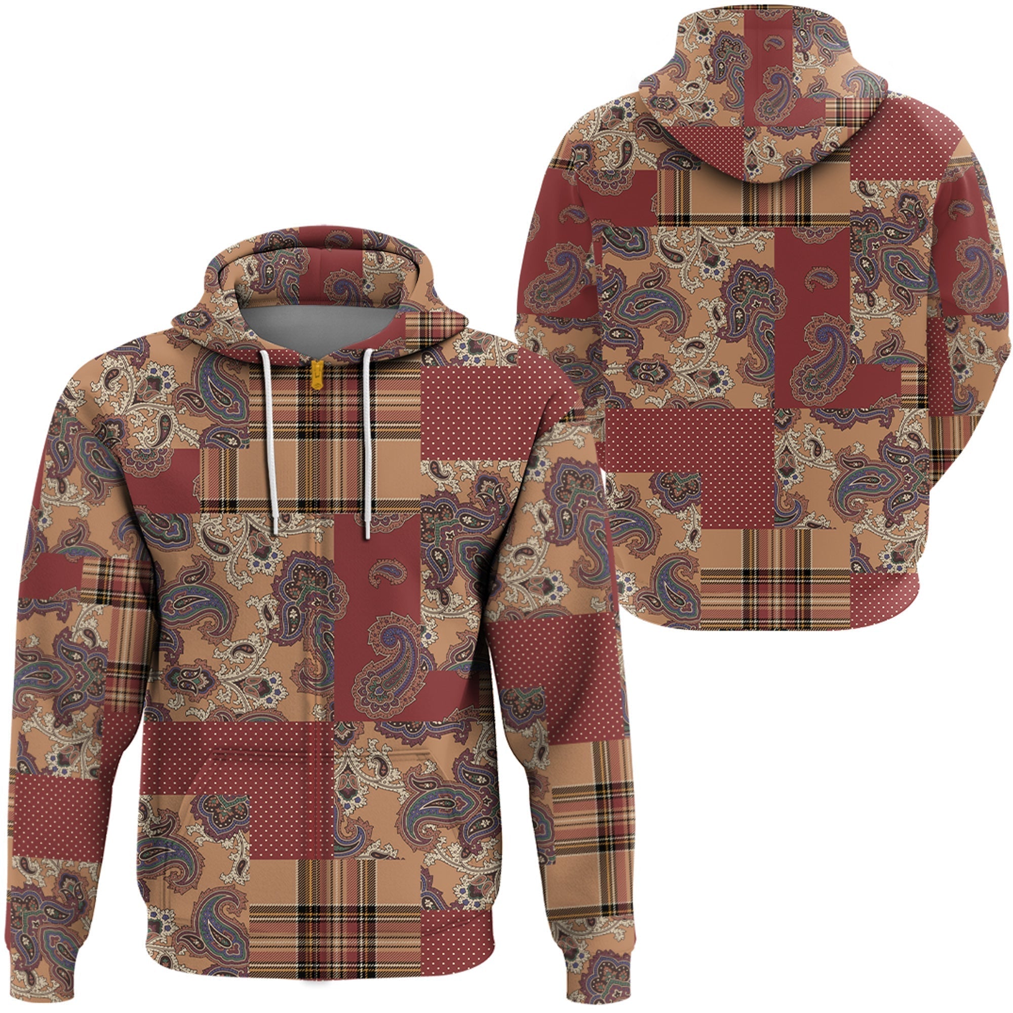 Paisley Bandana Hoodie Pattern Seamless Ver.114 RLT13