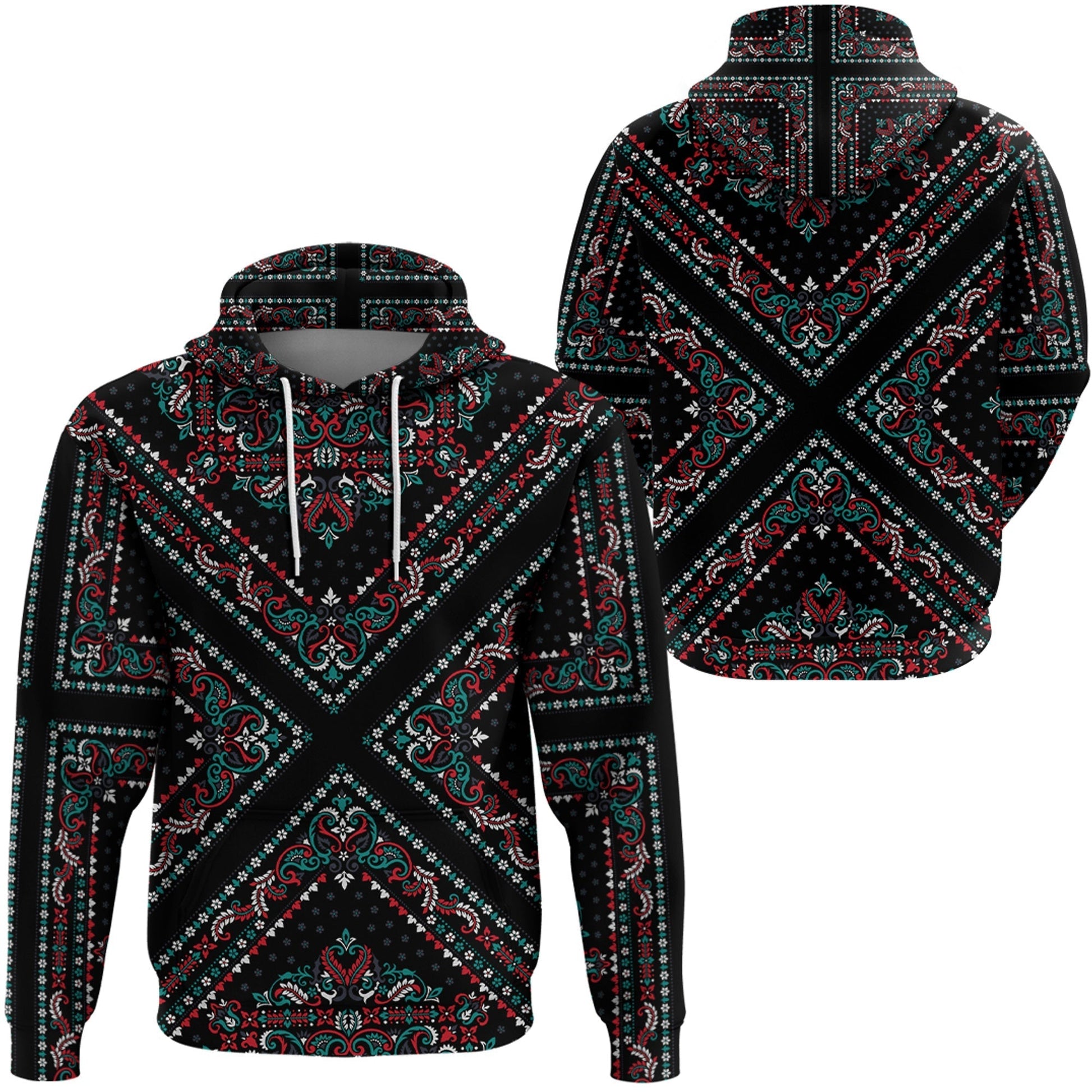 Paisley Bandana Hoodie Pattern Seamless Ver.86 RLT13
