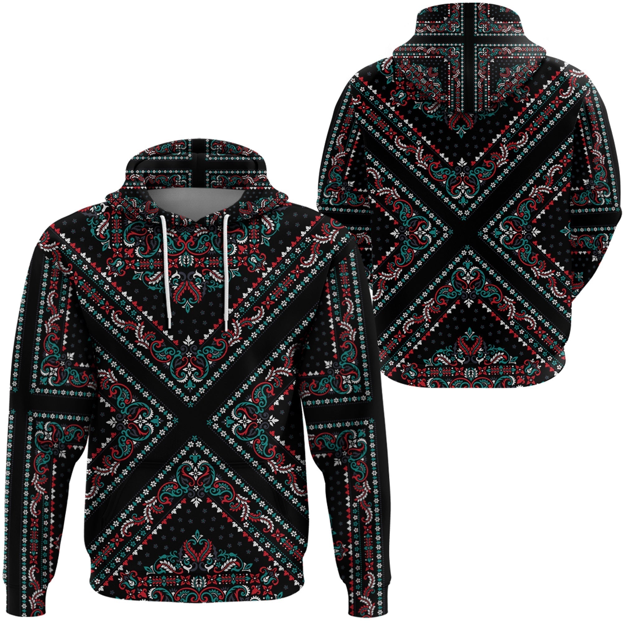 Paisley Bandana Hoodie Pattern Seamless Ver.86 RLT13