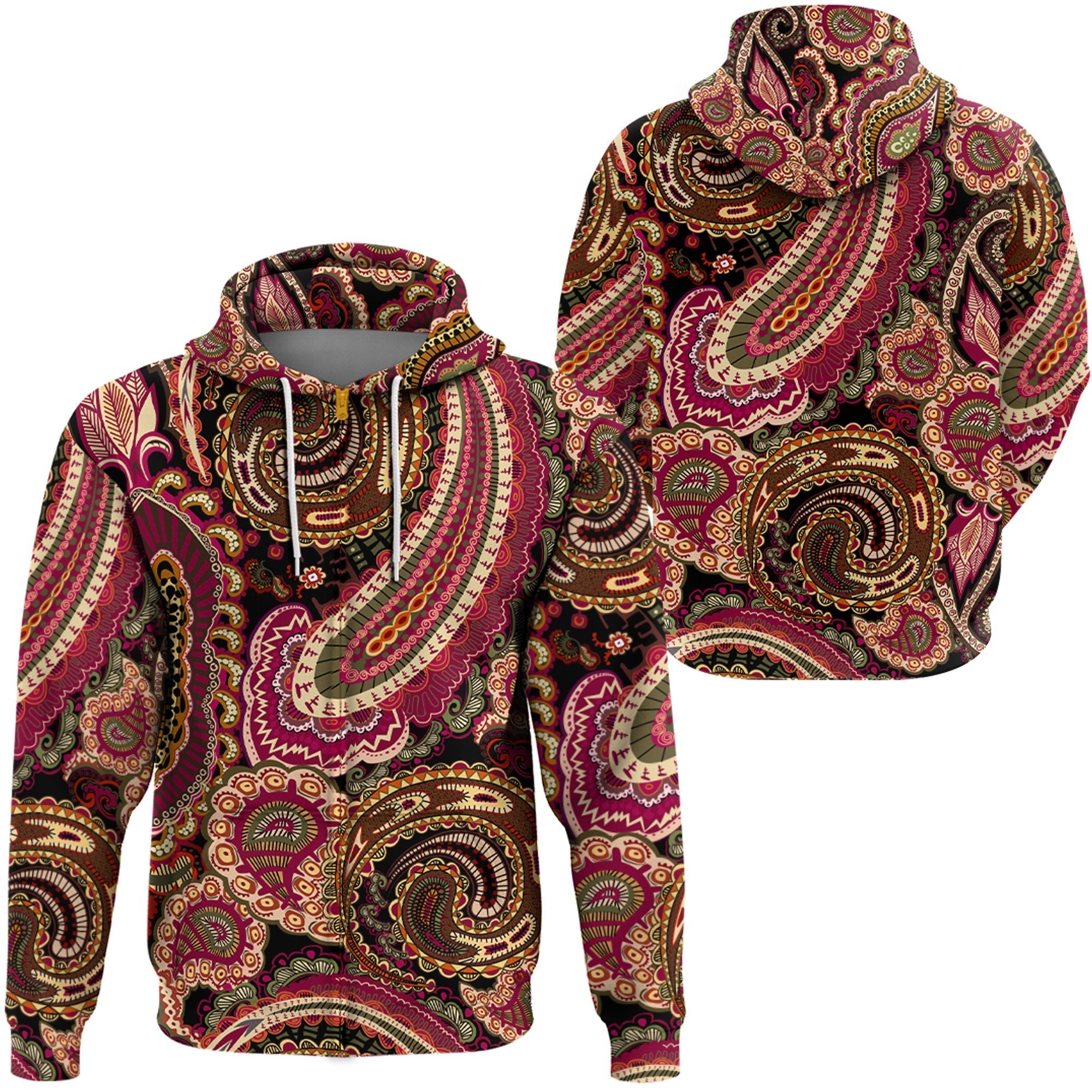 Paisley Bandana Hoodie Pattern Seamless Ver.112 RLT13