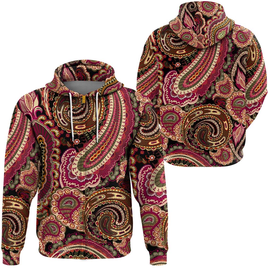 Paisley Bandana Hoodie Pattern Seamless Ver.112 RLT13