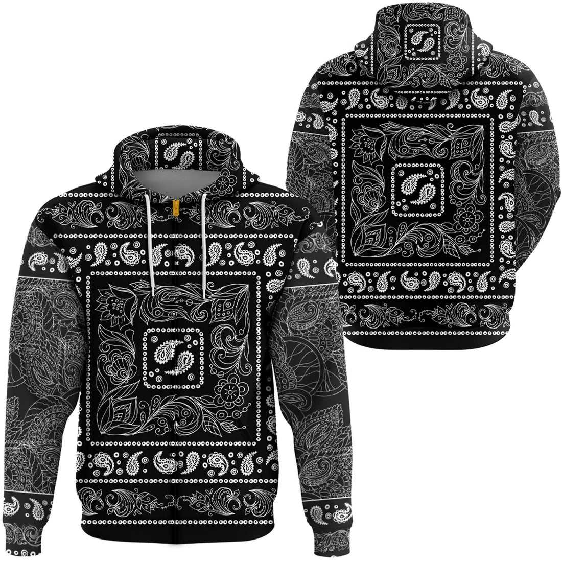 Paisley Bandana Hoodie Pattern Seamless Ver.54 RLT13