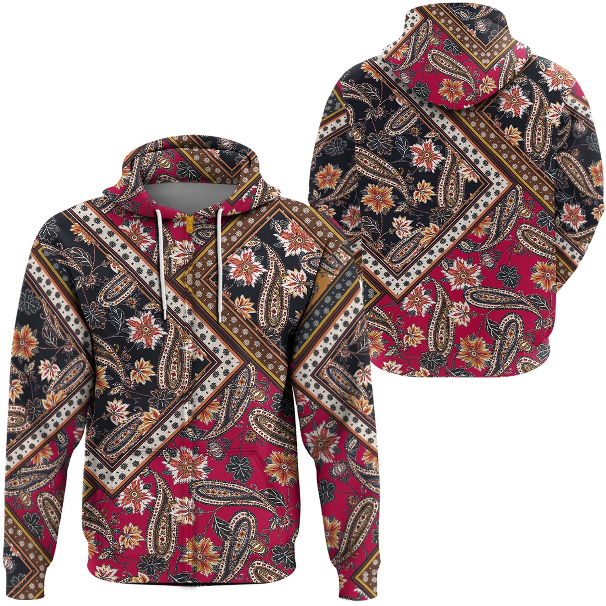 Paisley Bandana Hoodie Pattern Seamless Ver.85 RLT13