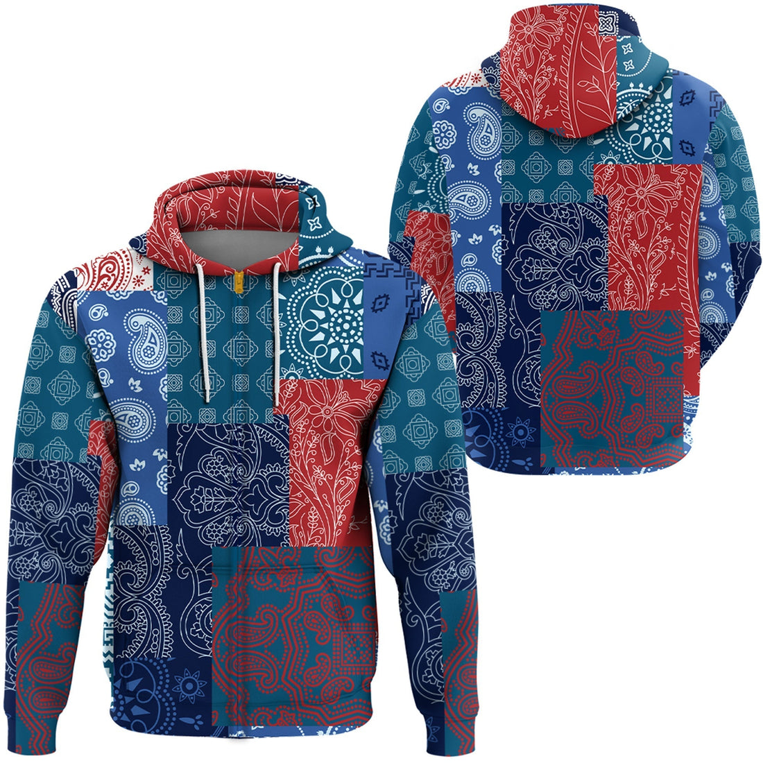 Paisley Bandana Hoodie Pattern Seamless Ver.63 RLT13