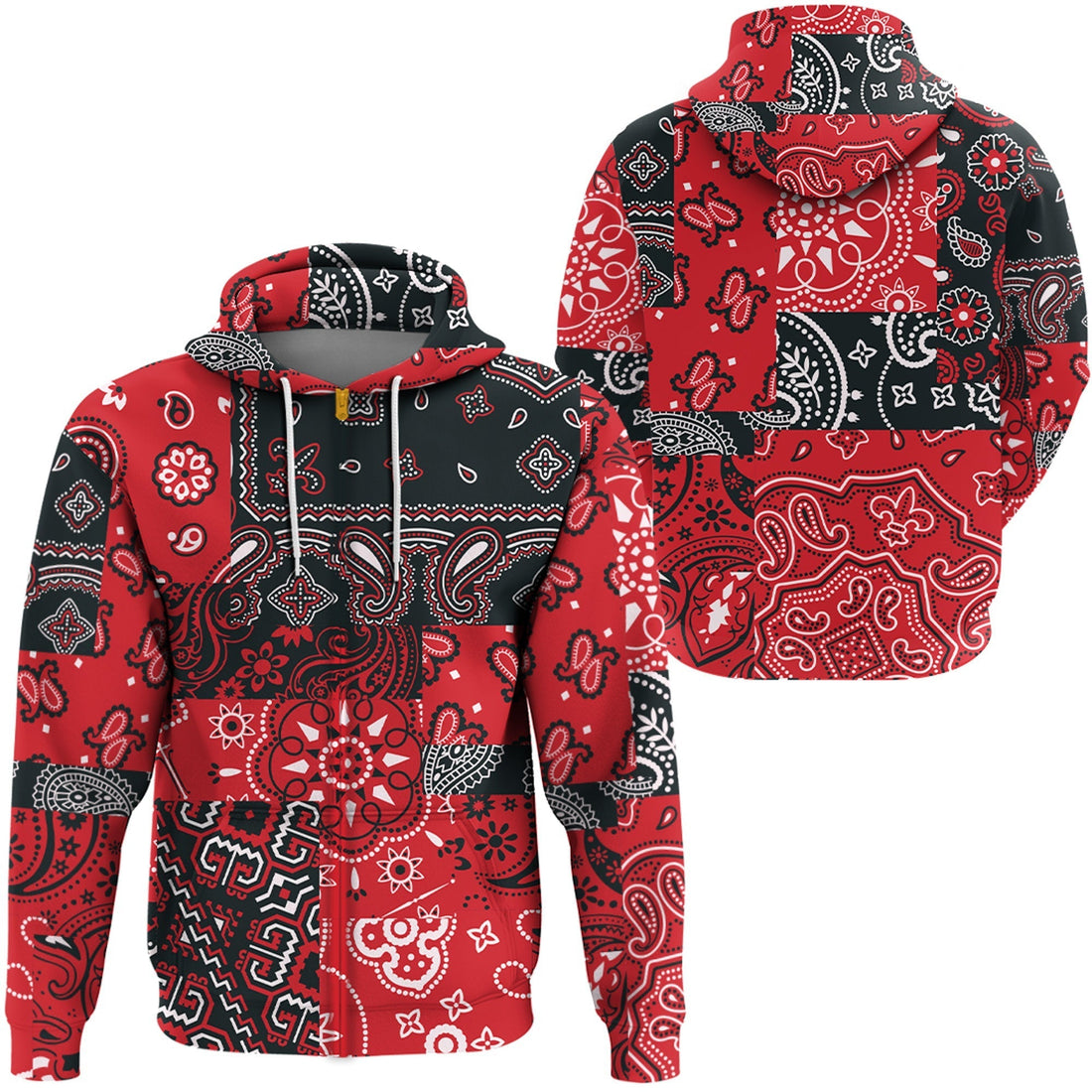 Paisley Bandana Hoodie Pattern Seamless Ver.67 RLT13