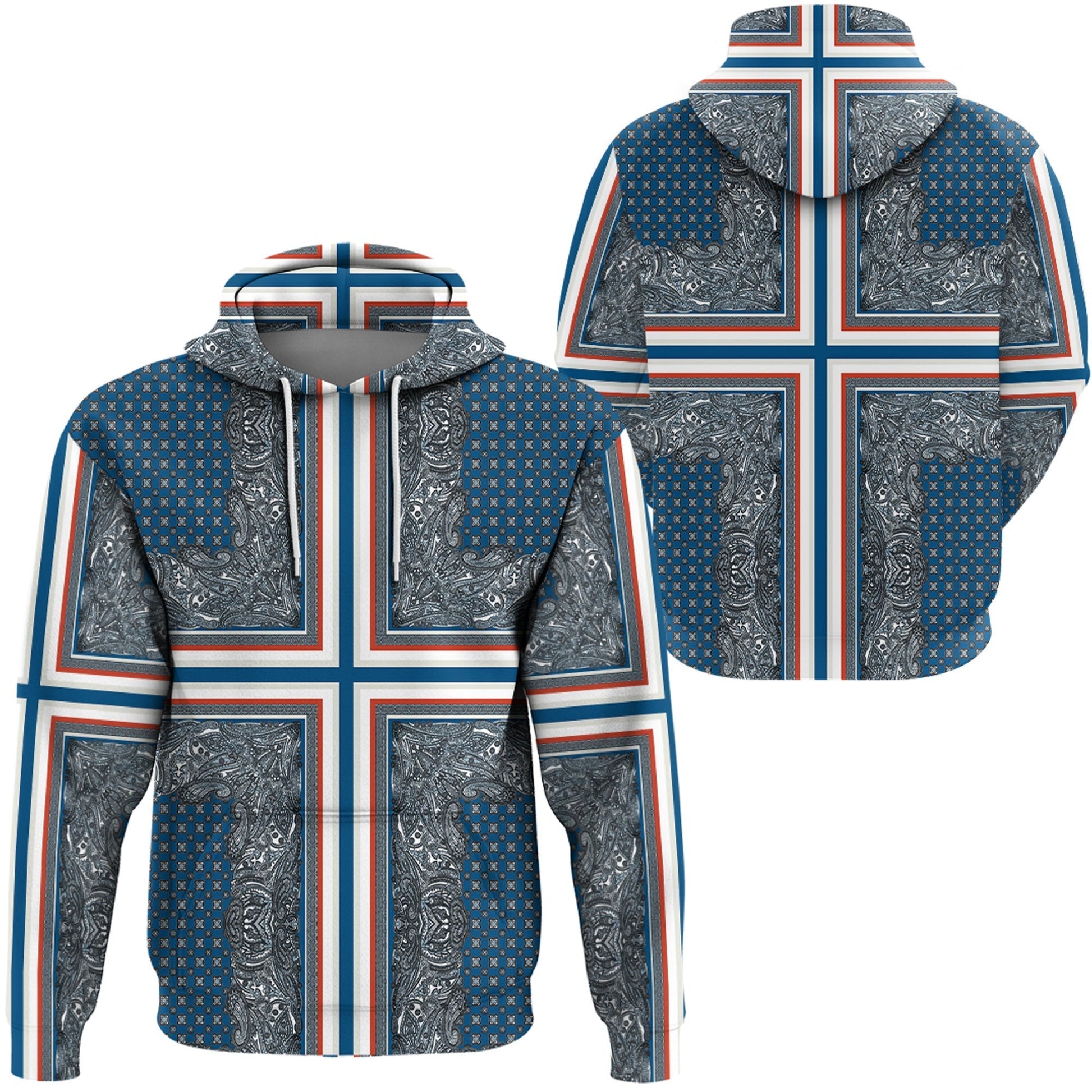 Paisley Bandana Hoodie Pattern Seamless Ver.80 RLT13