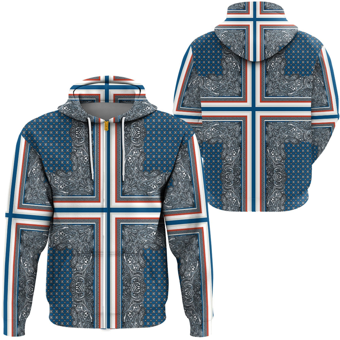 Paisley Bandana Hoodie Pattern Seamless Ver.80 RLT13