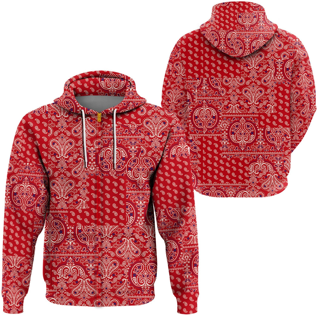 Paisley Bandana Hoodie Pattern Seamless Ver.55 RLT13