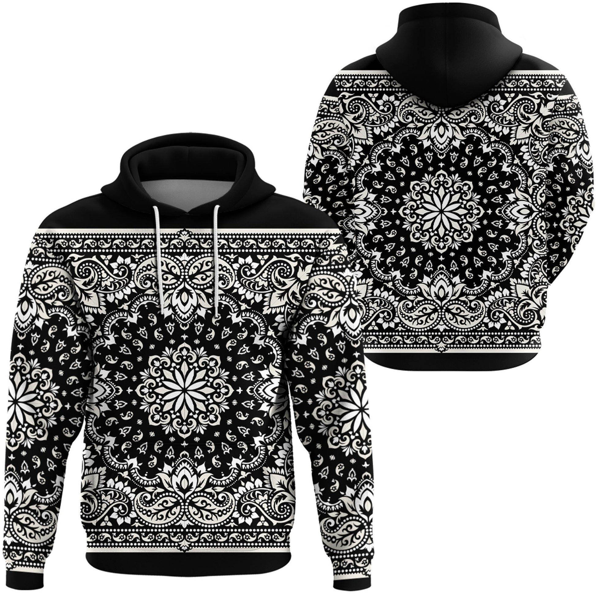 Paisley Bandana Hoodie Pattern Seamless Ver.62 RLT13
