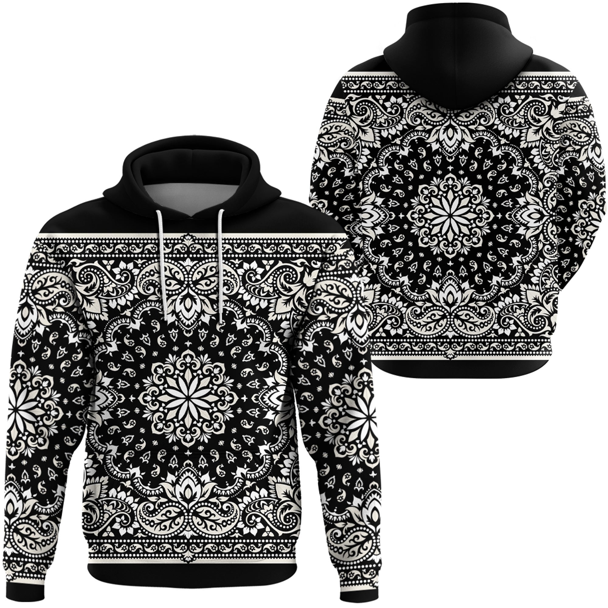 Paisley Bandana Hoodie Pattern Seamless Ver.62 RLT13