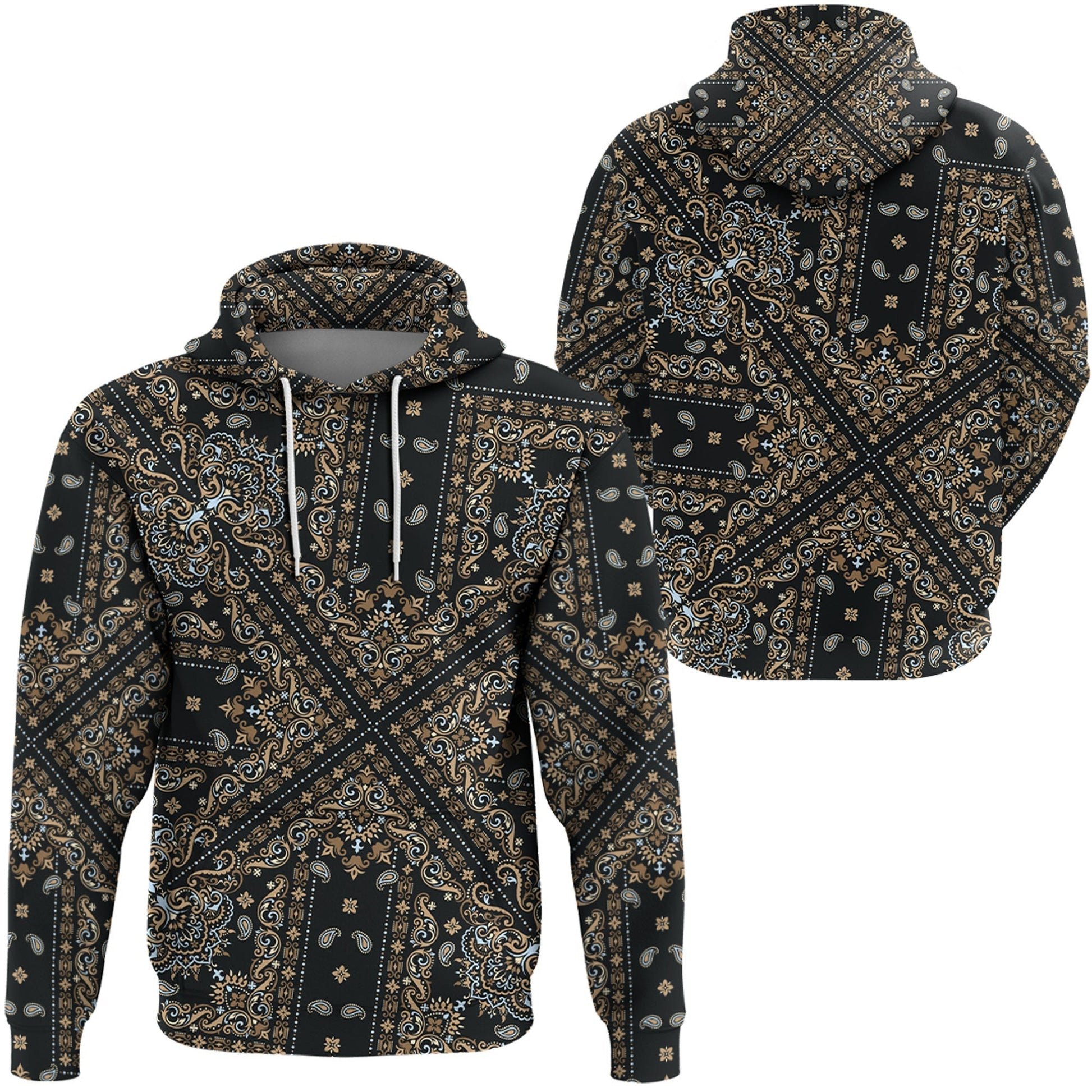 Paisley Bandana Hoodie Pattern Seamless Ver.46 RLT13