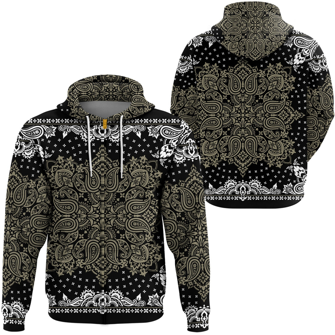 Paisley Bandana Hoodie Pattern Seamless Ver.22 RLT13