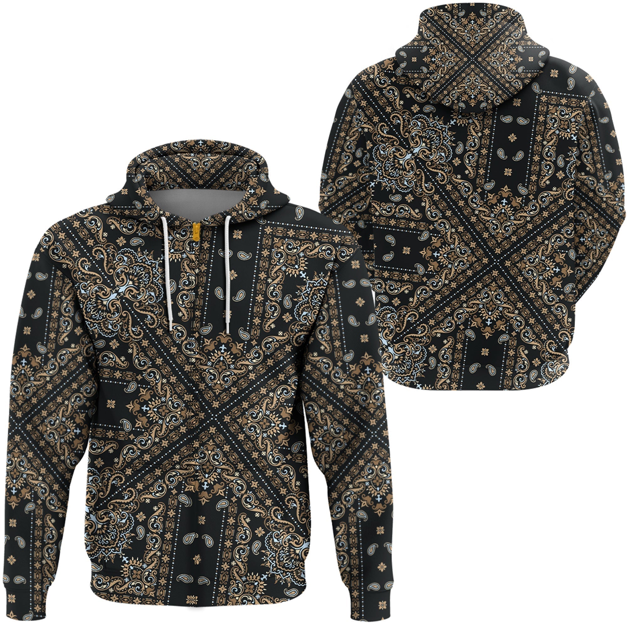 Paisley Bandana Hoodie Pattern Seamless Ver.46 RLT13