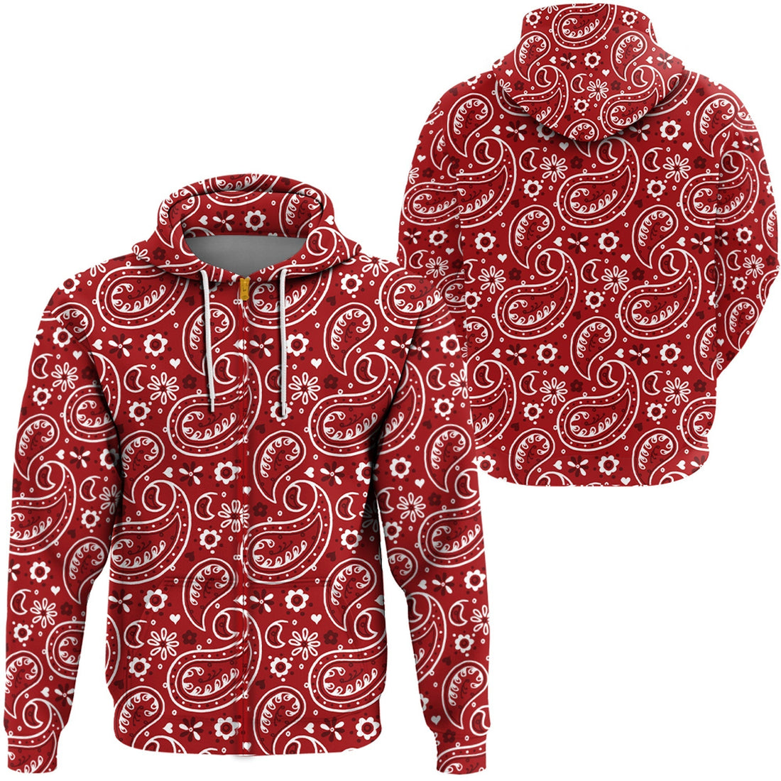 Paisley Bandana Hoodie Pattern Seamless Ver.65 RLT13