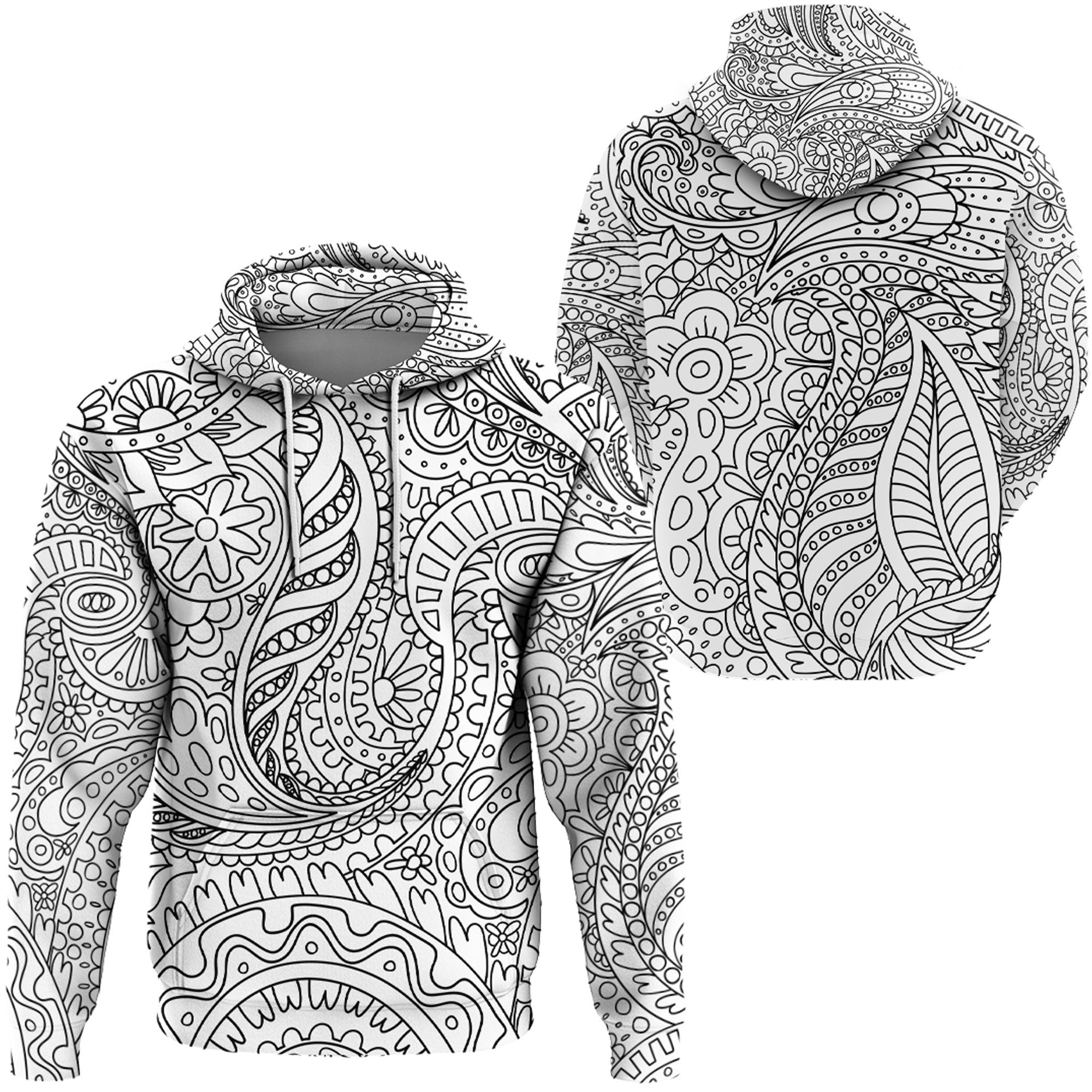 Paisley Bandana Hoodie Pattern Seamless Ver.38 RLT13