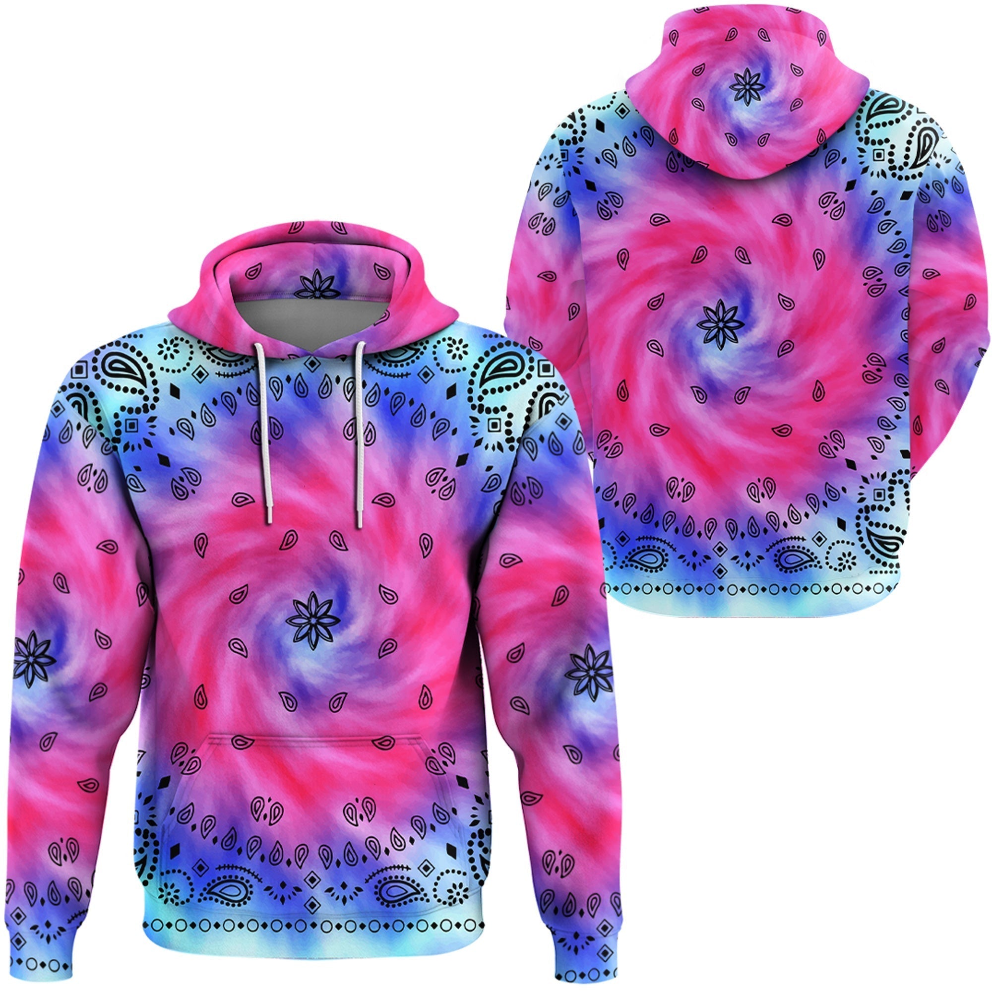 Paisley Bandana Hoodie Pattern Seamless Ver.45 RLT13