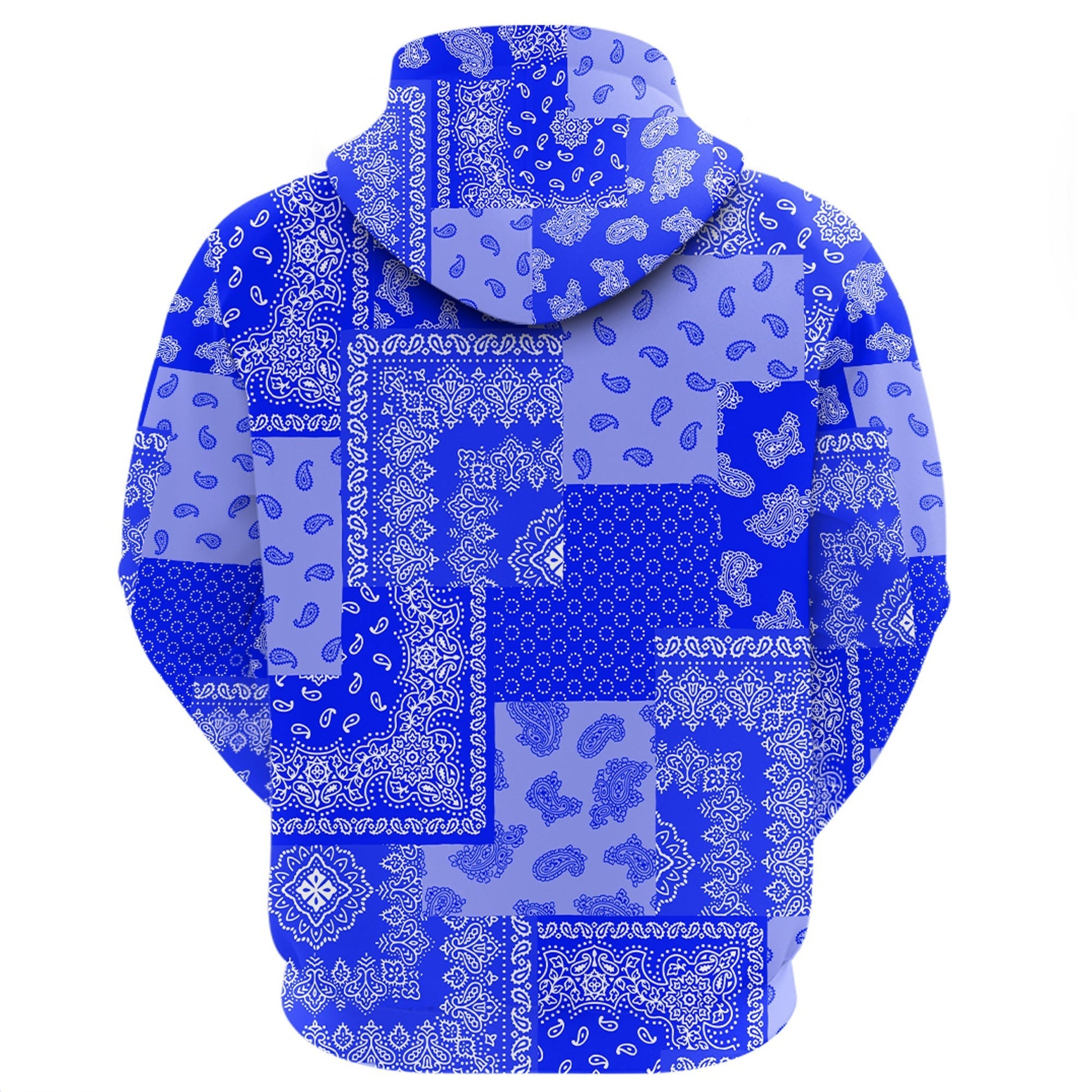 Paisley Bandana Pattern Seamless Blue Hoodie RLT13