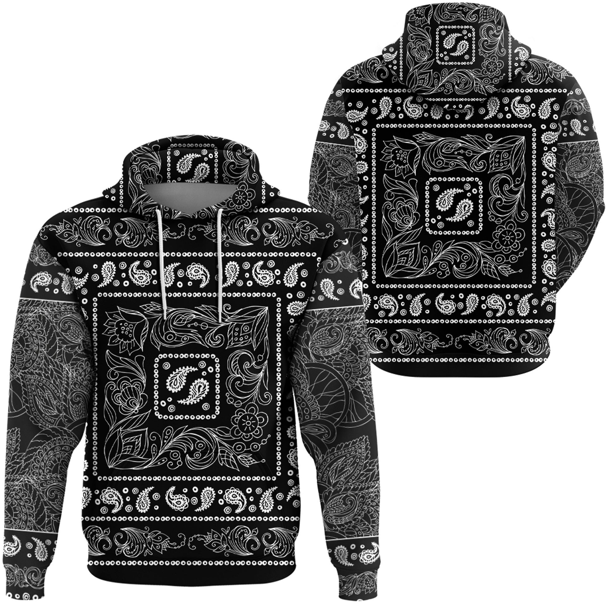 Paisley Bandana Hoodie Pattern Seamless Ver.54 RLT13