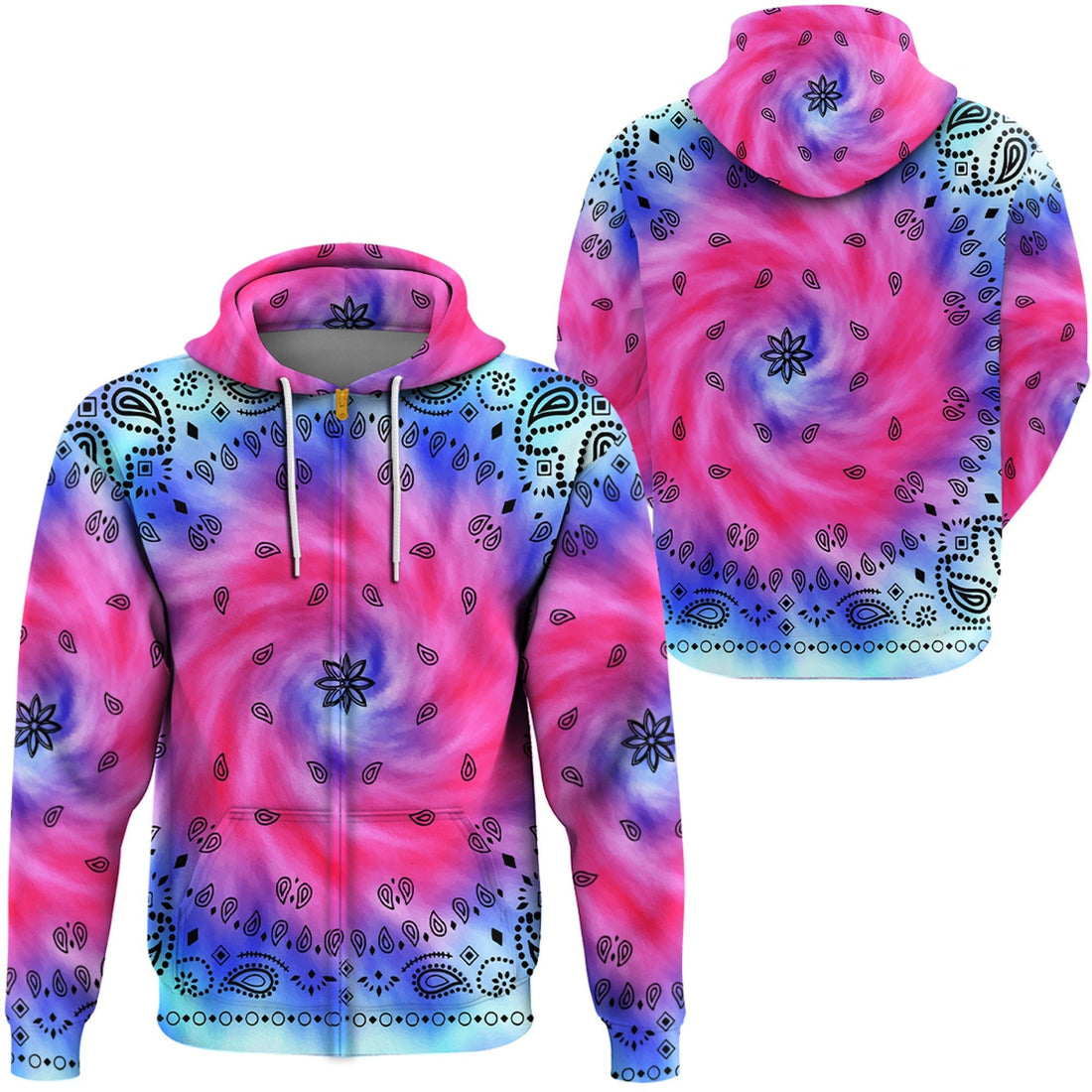 Paisley Bandana Hoodie Pattern Seamless Ver.45 RLT13