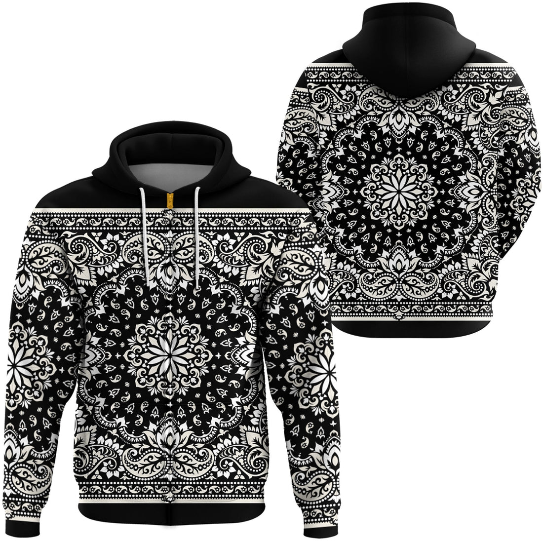 Paisley Bandana Hoodie Pattern Seamless Ver.62 RLT13