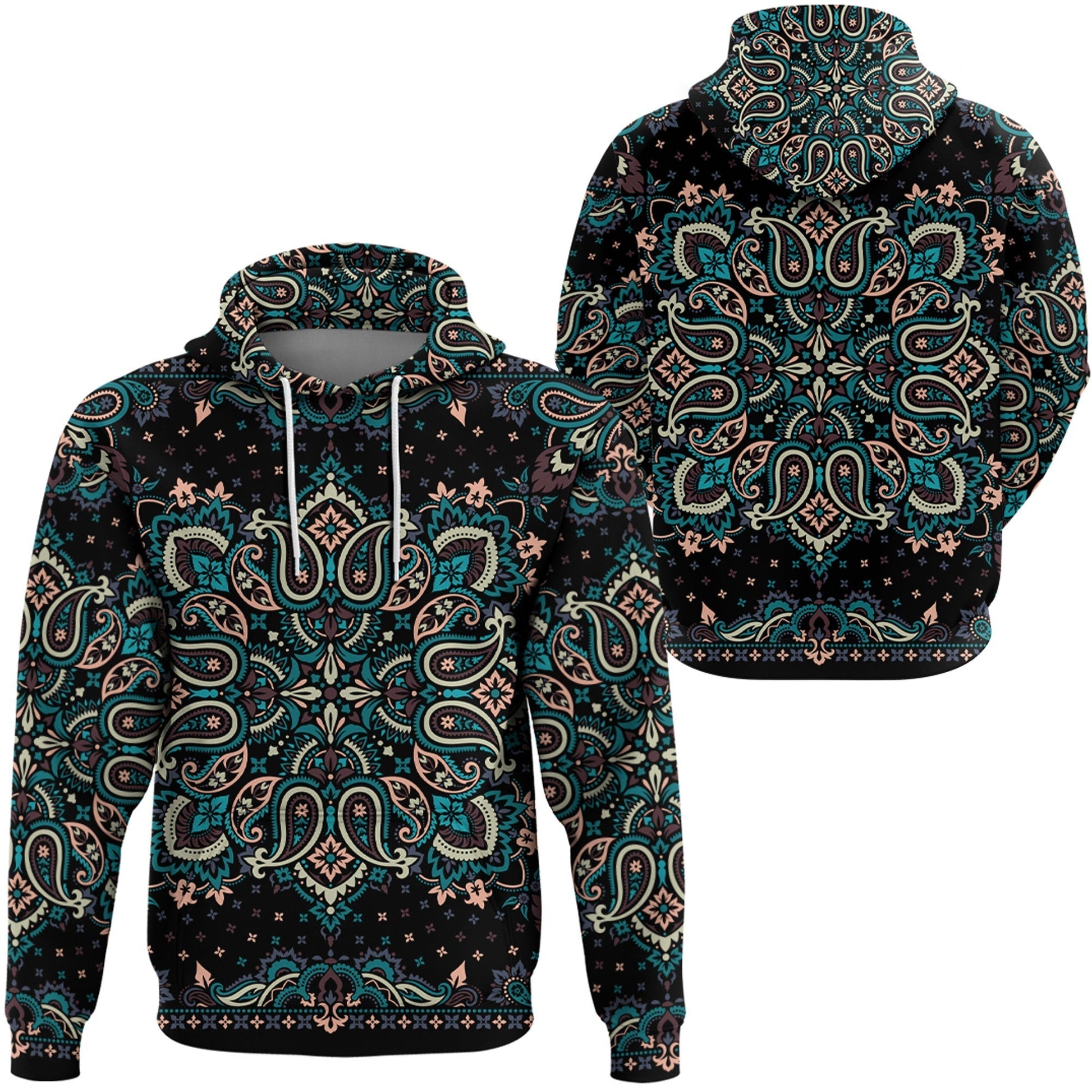 Paisley Bandana Hoodie Pattern Seamless Ver.32 RLT13