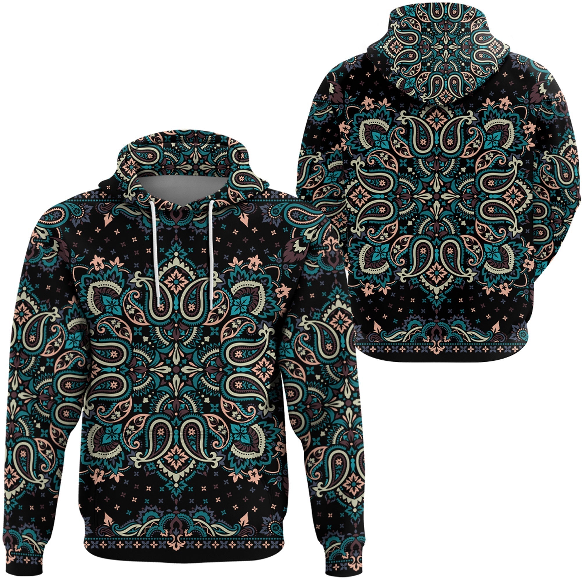 Paisley Bandana Hoodie Pattern Seamless Ver.32 RLT13