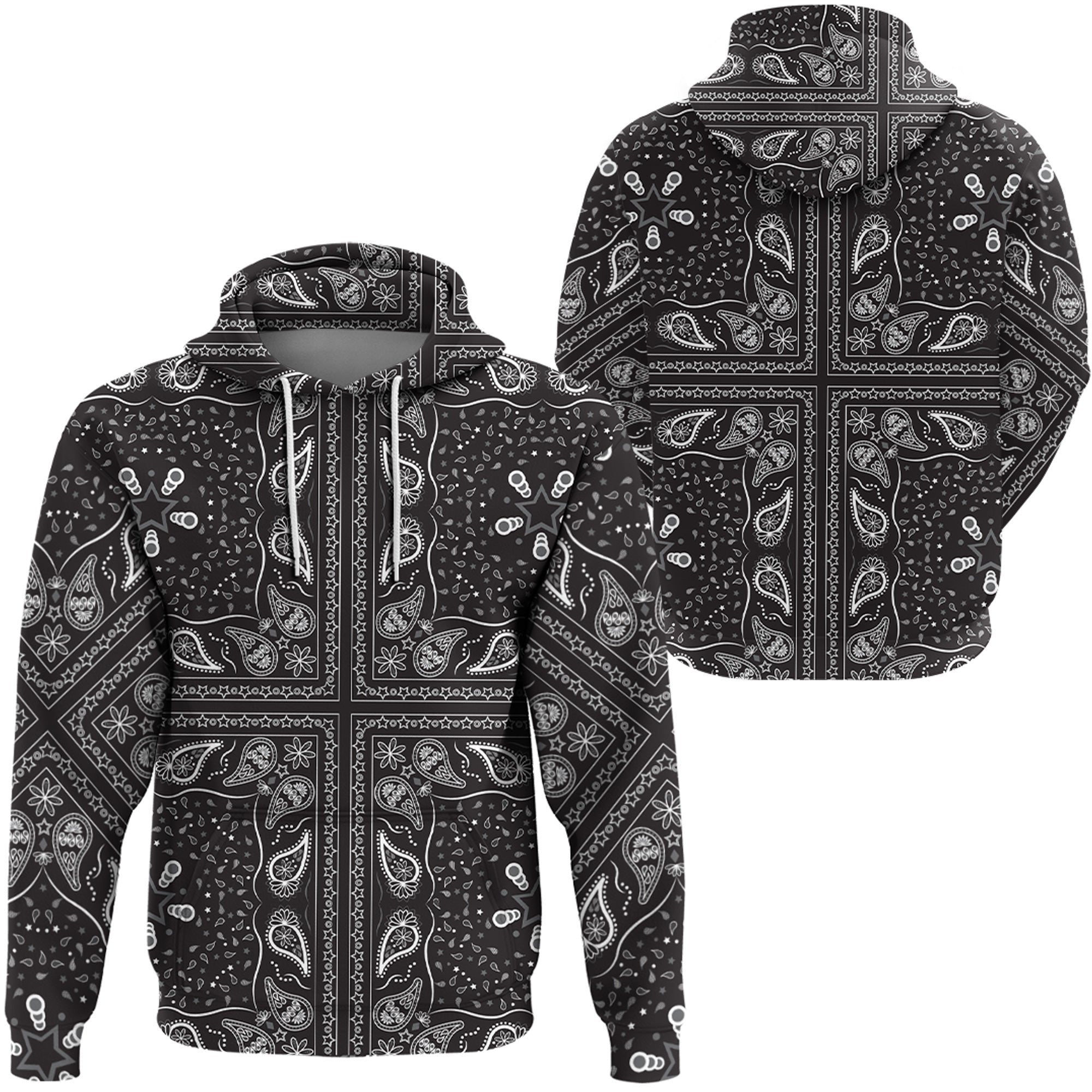Paisley Bandana Hoodie Pattern Seamless Ver.07 RLT13